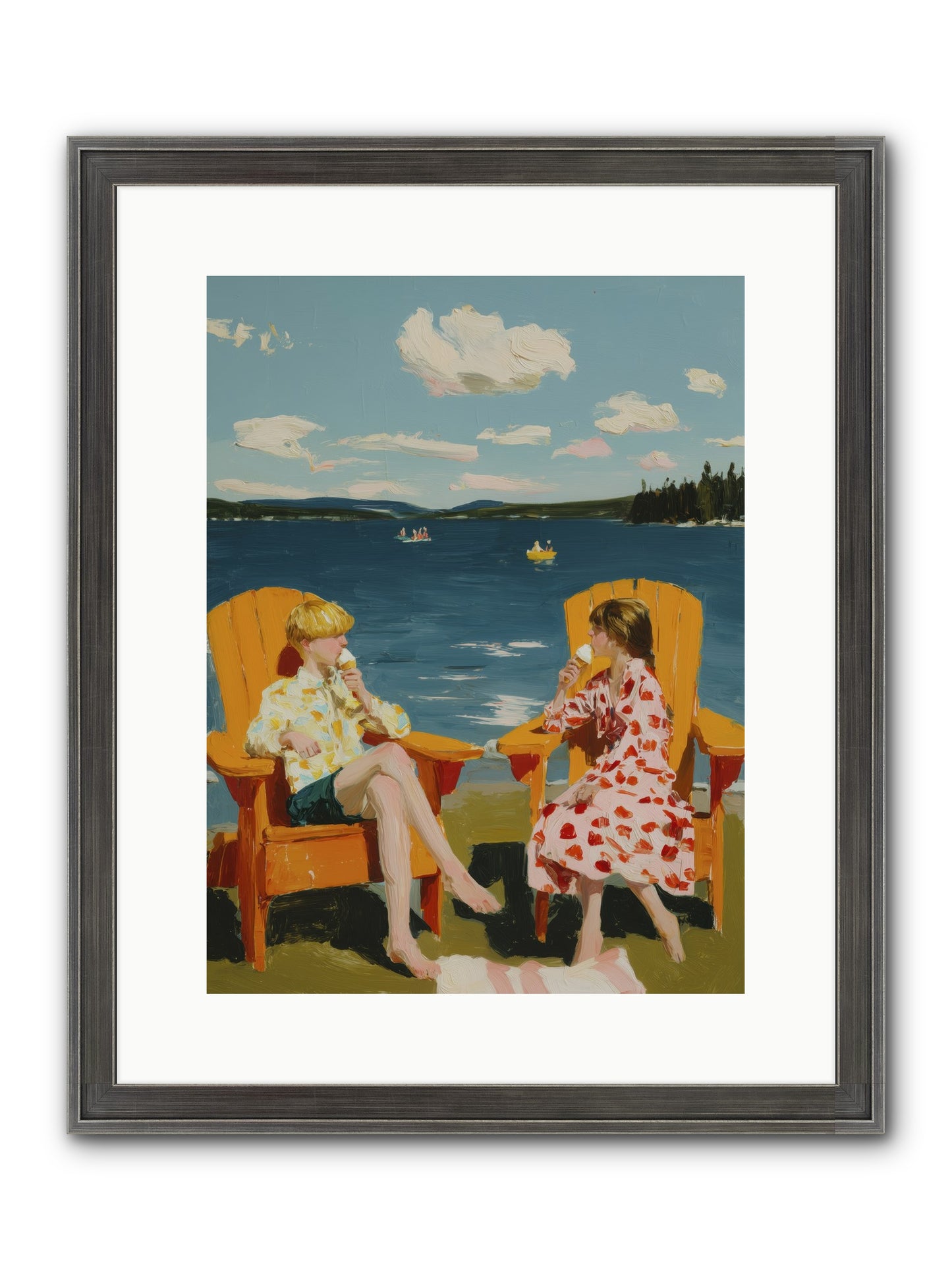 Sunshine Memories Framed Print - Slimwoods Black/Silver 12x16