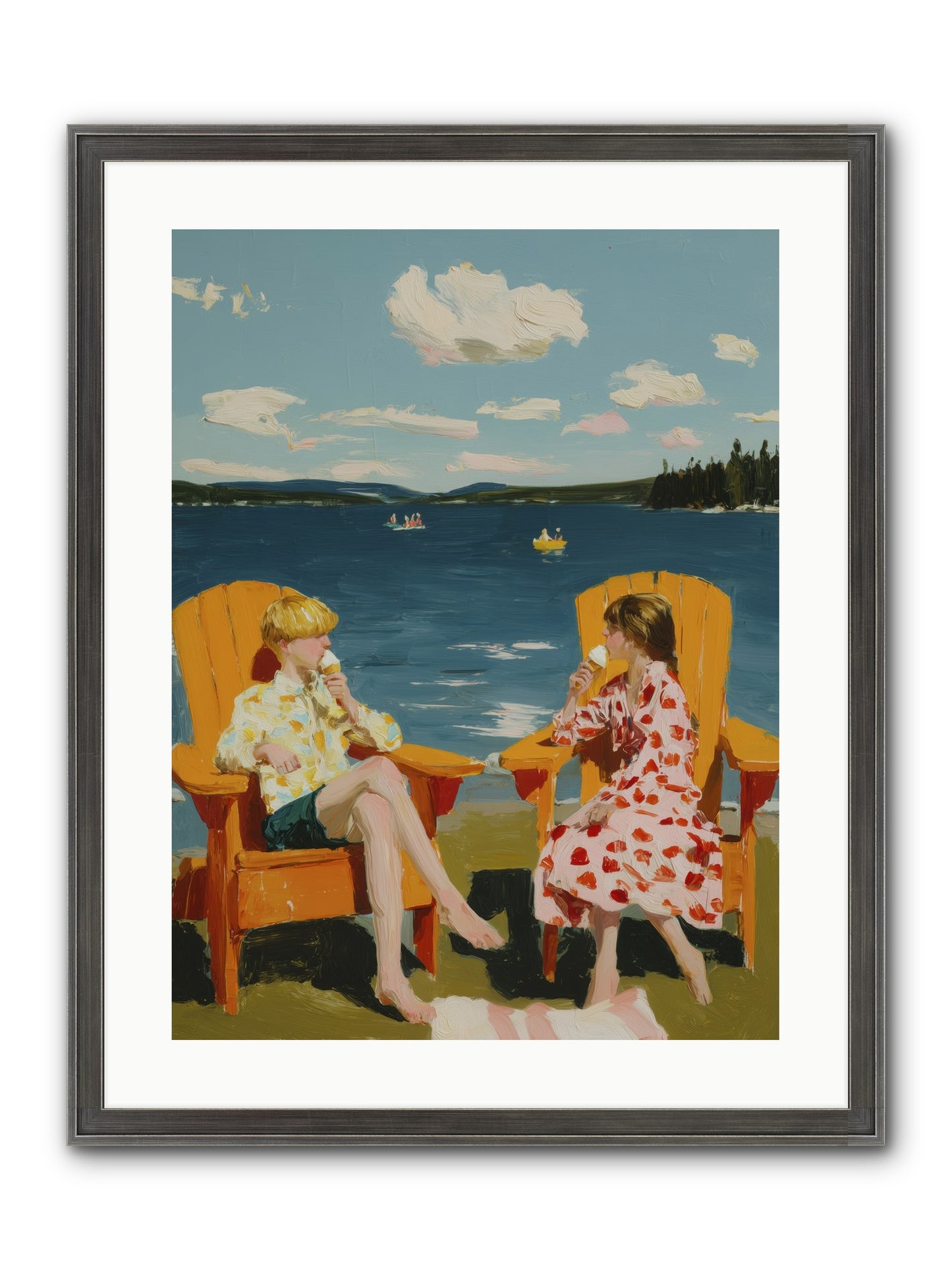 Sunshine Memories Framed Print - Slimwoods Black/Silver 18x24