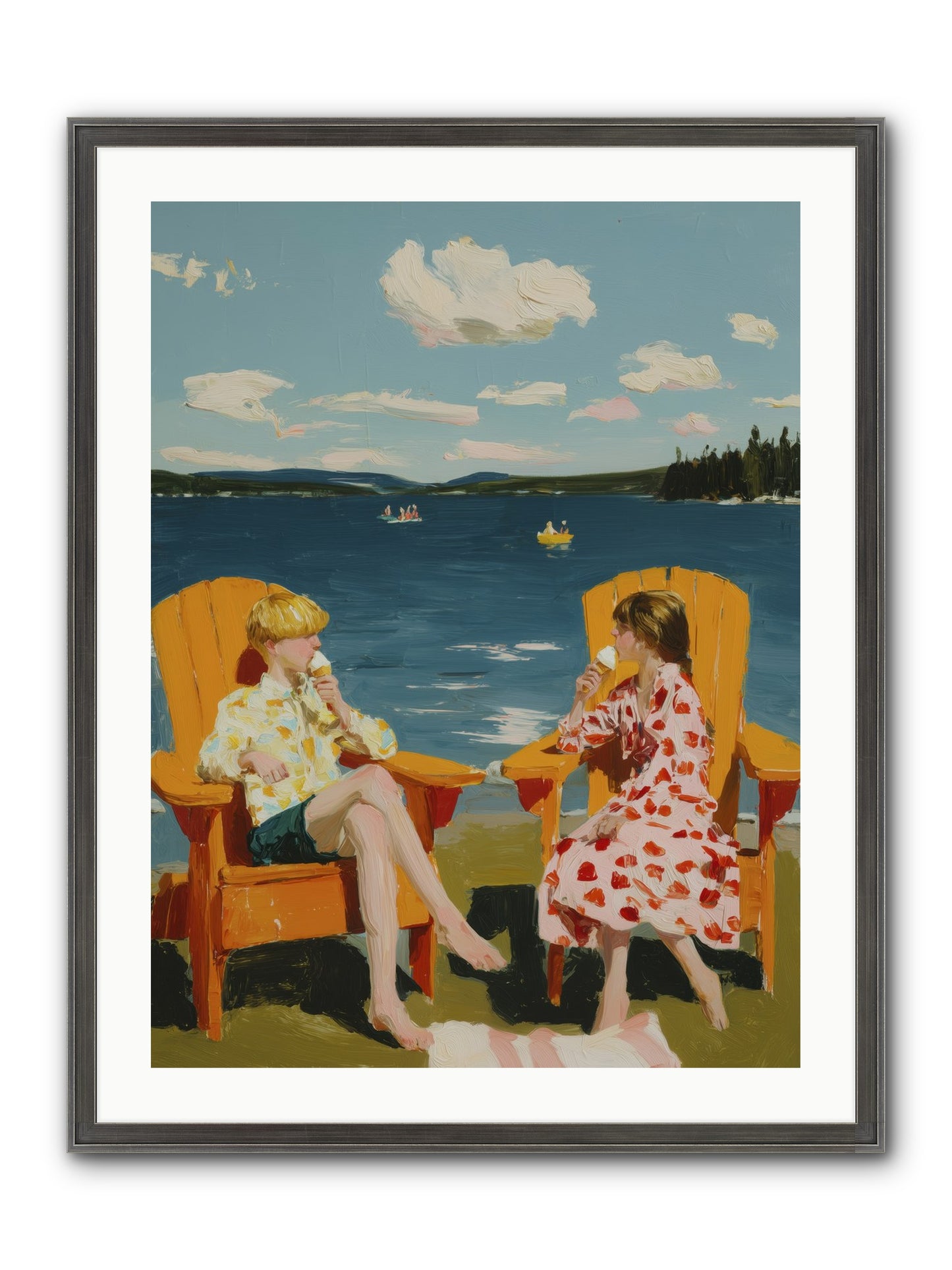 Sunshine Memories Framed Print - Slimwoods Black/Silver 24x32