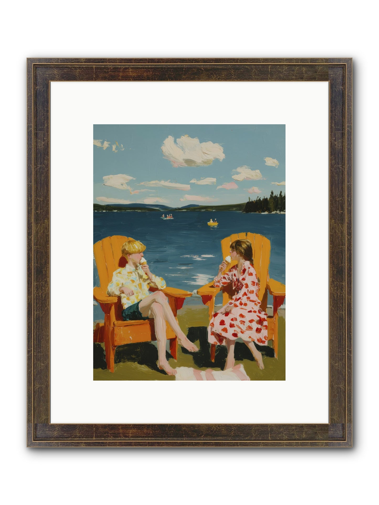Sunshine Memories Framed Print - Slimwoods Black/Gold 9x12