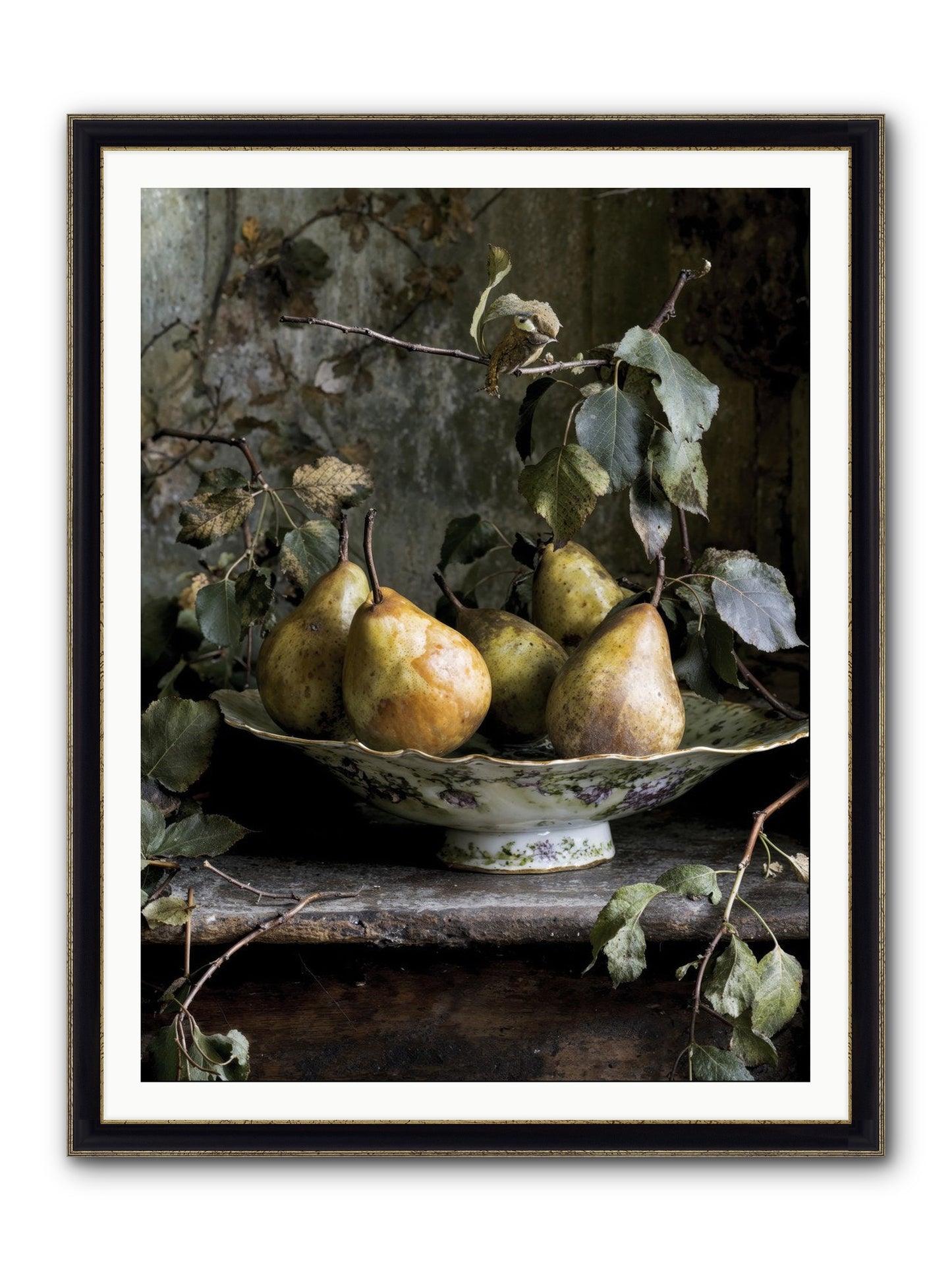 Sunshine's Autobiography Framed Print - Black & Gold 36x48