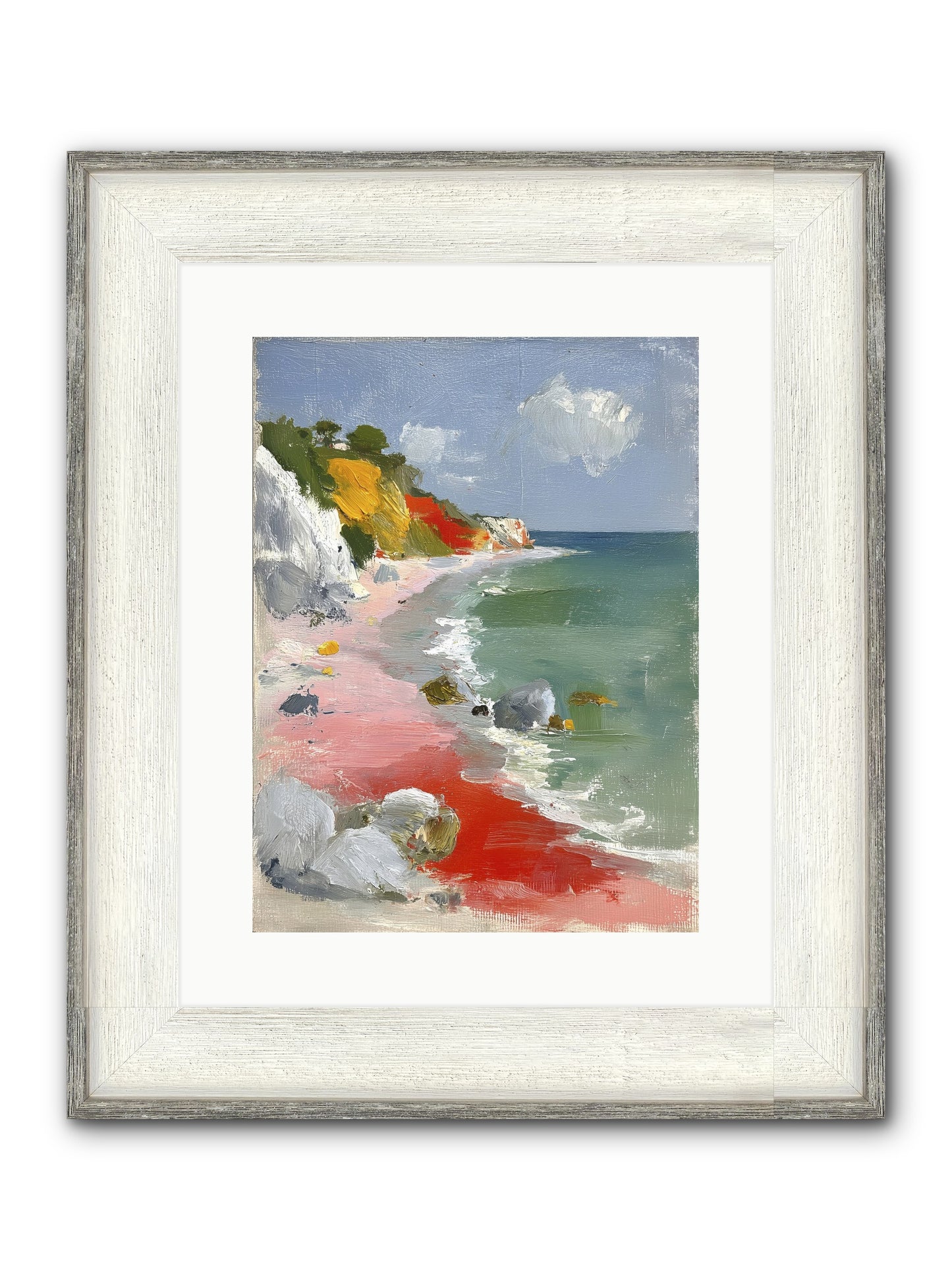 Sunshine Wings Framed Print - Driftwood White 12x16