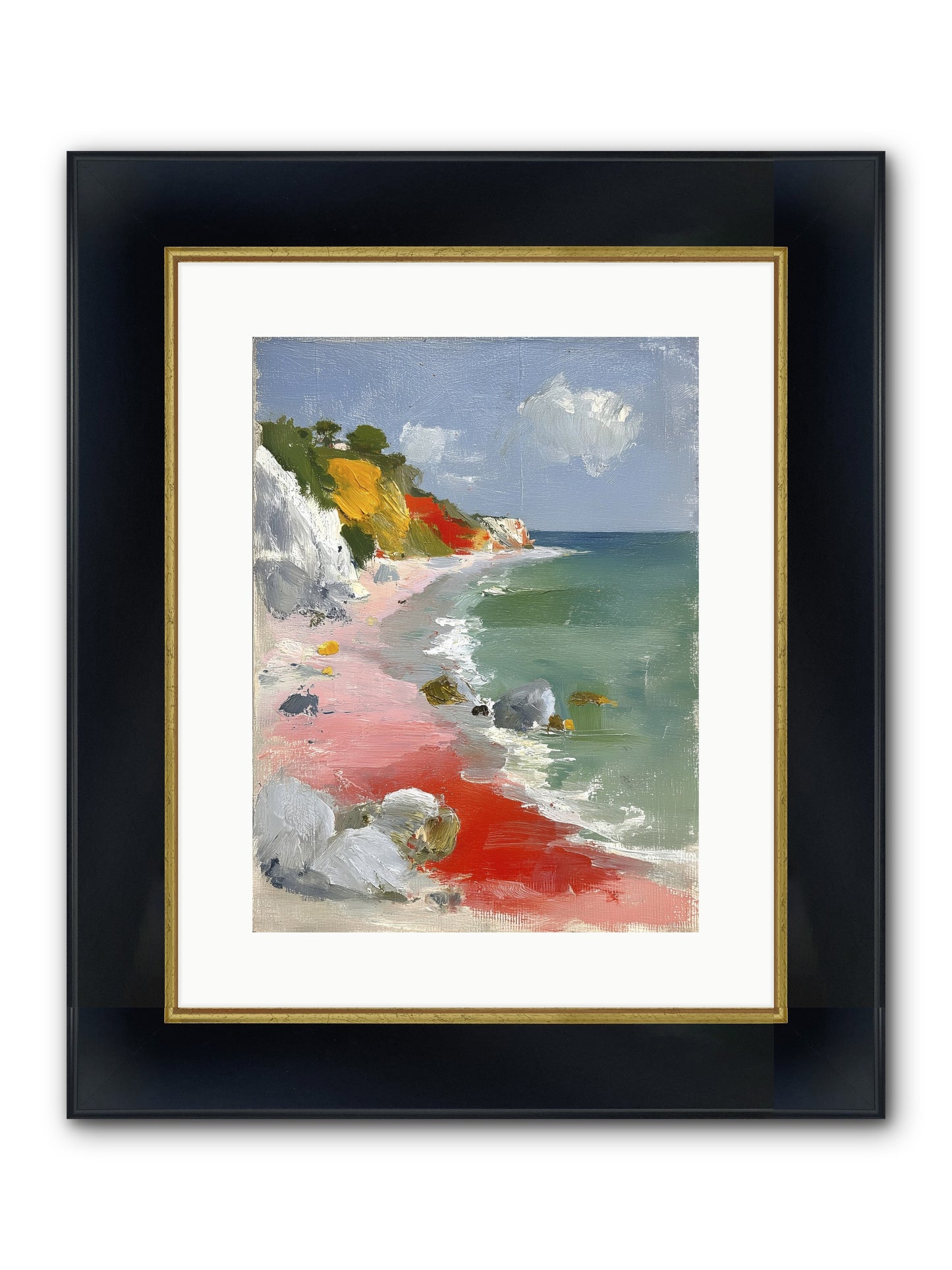Sunshine Wings Framed Print - Wide Black w/Gold 12x16