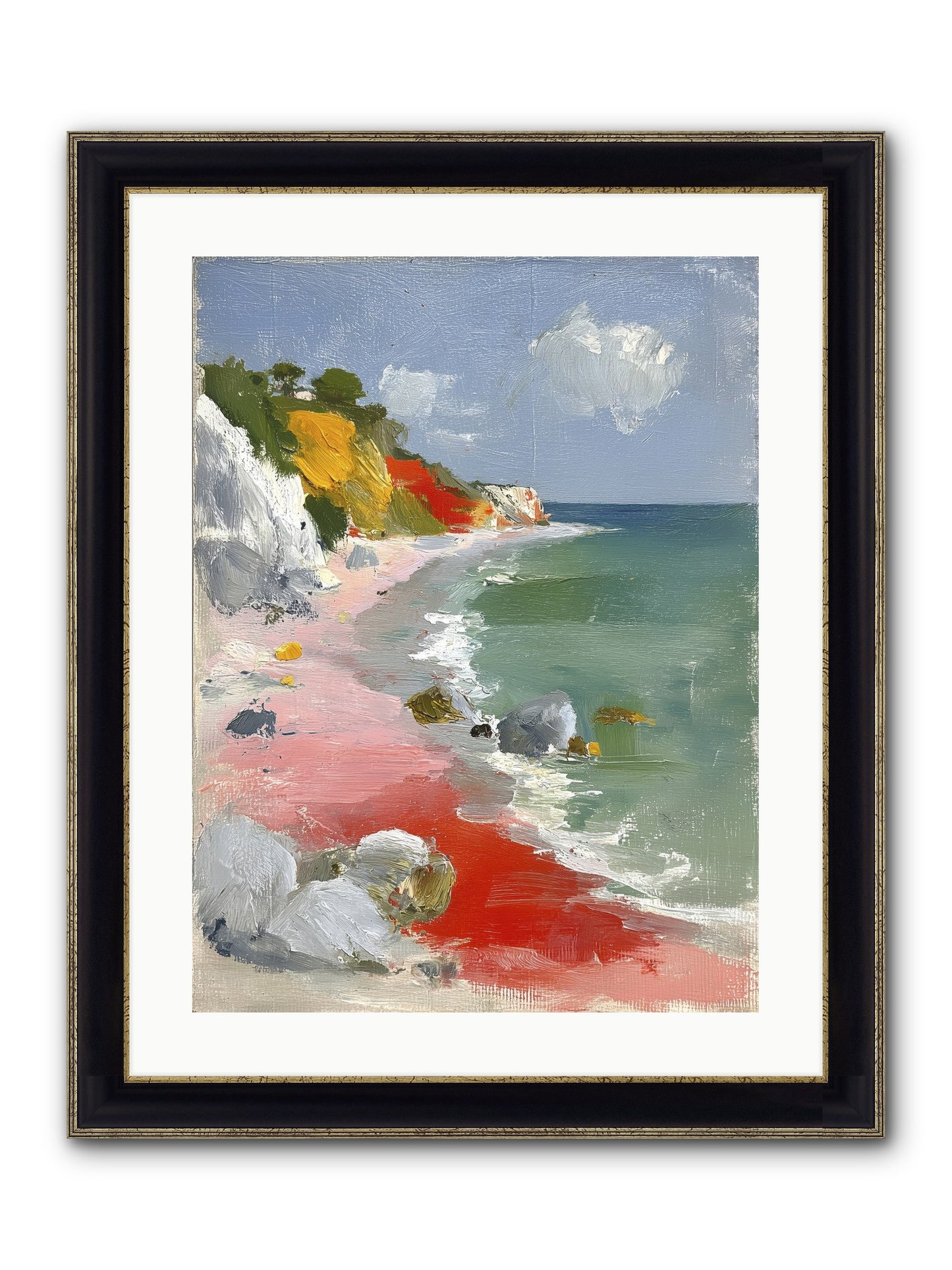 Sunshine Wings Framed Print - Black & Gold 18x24