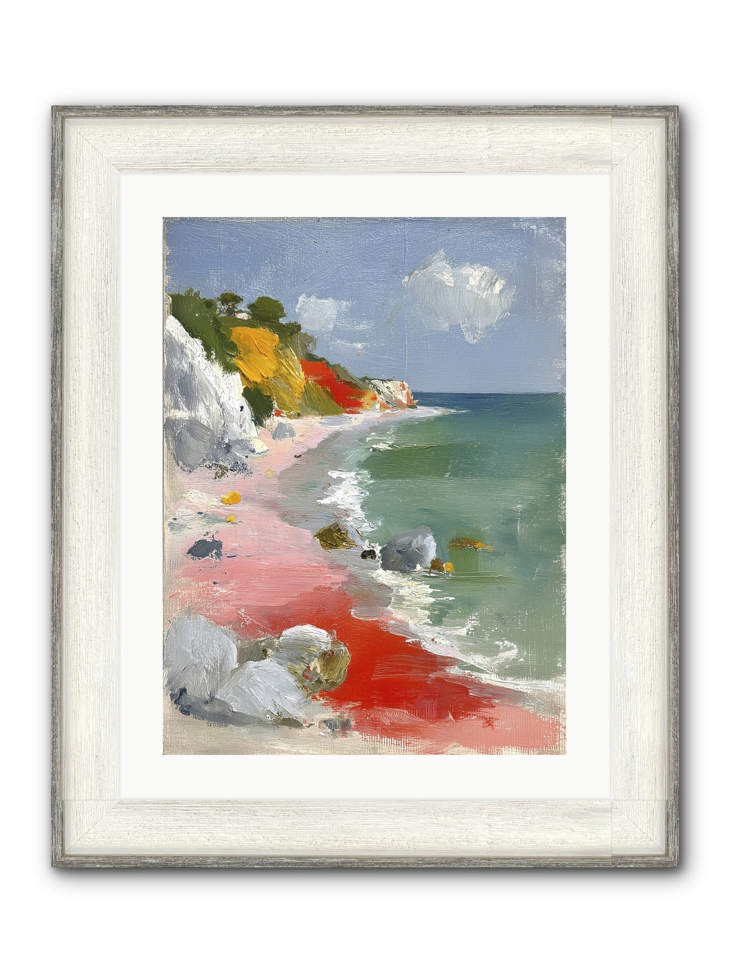 Sunshine Wings Framed Print - Driftwood White 18x24