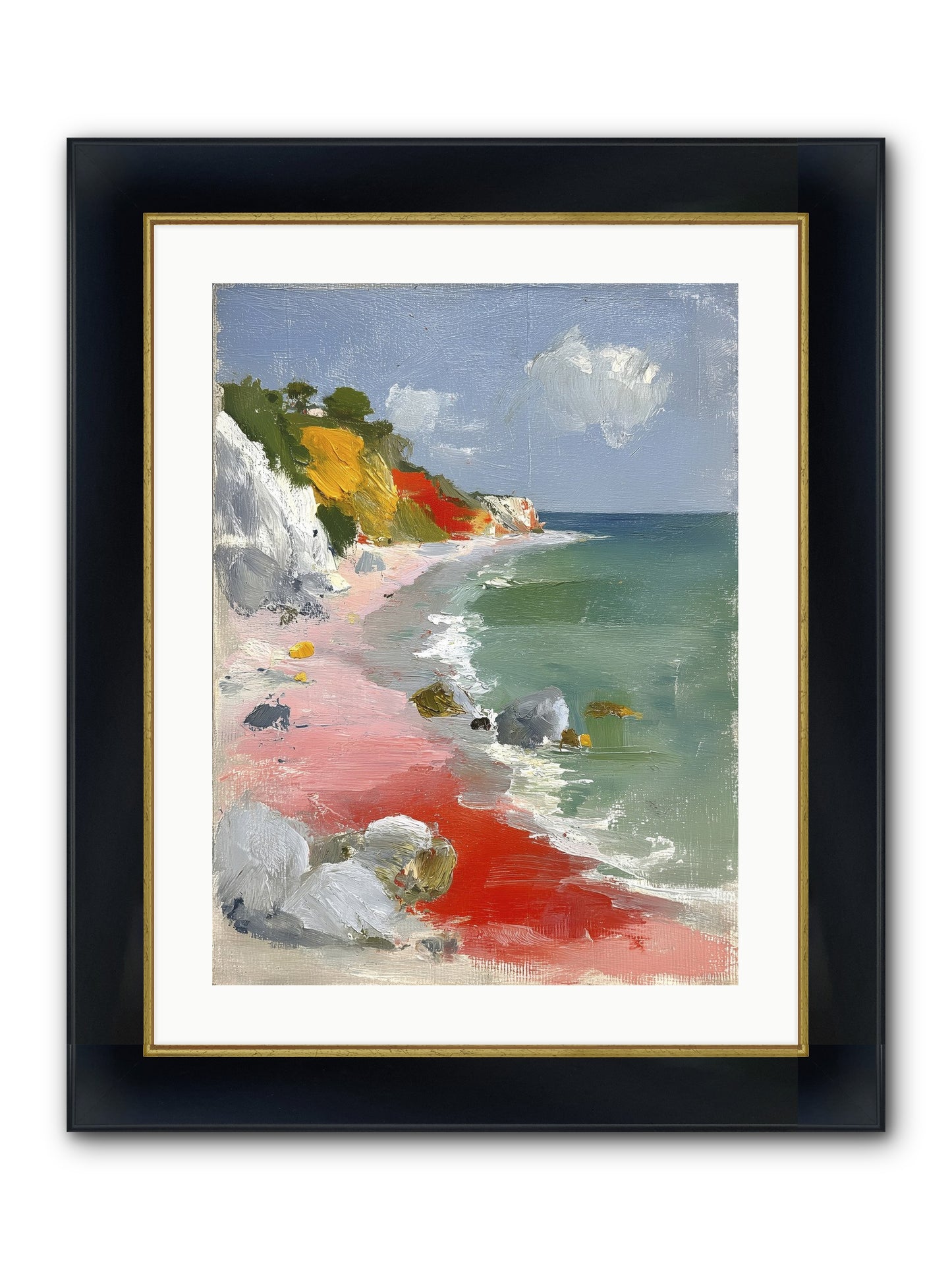 Sunshine Wings Framed Print - Wide Black w/Gold 18x24