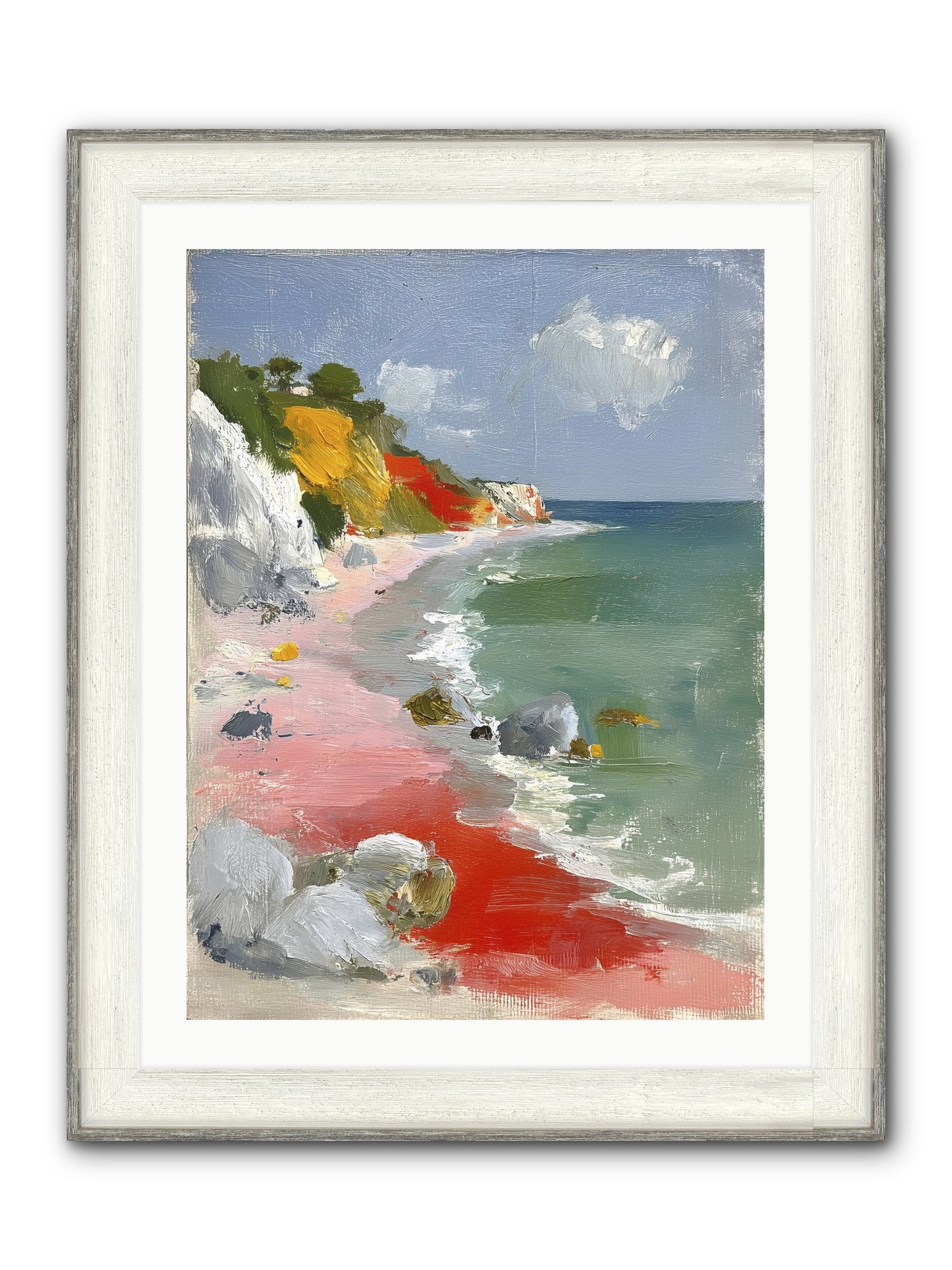 Sunshine Wings Framed Print - Driftwood White 24x32