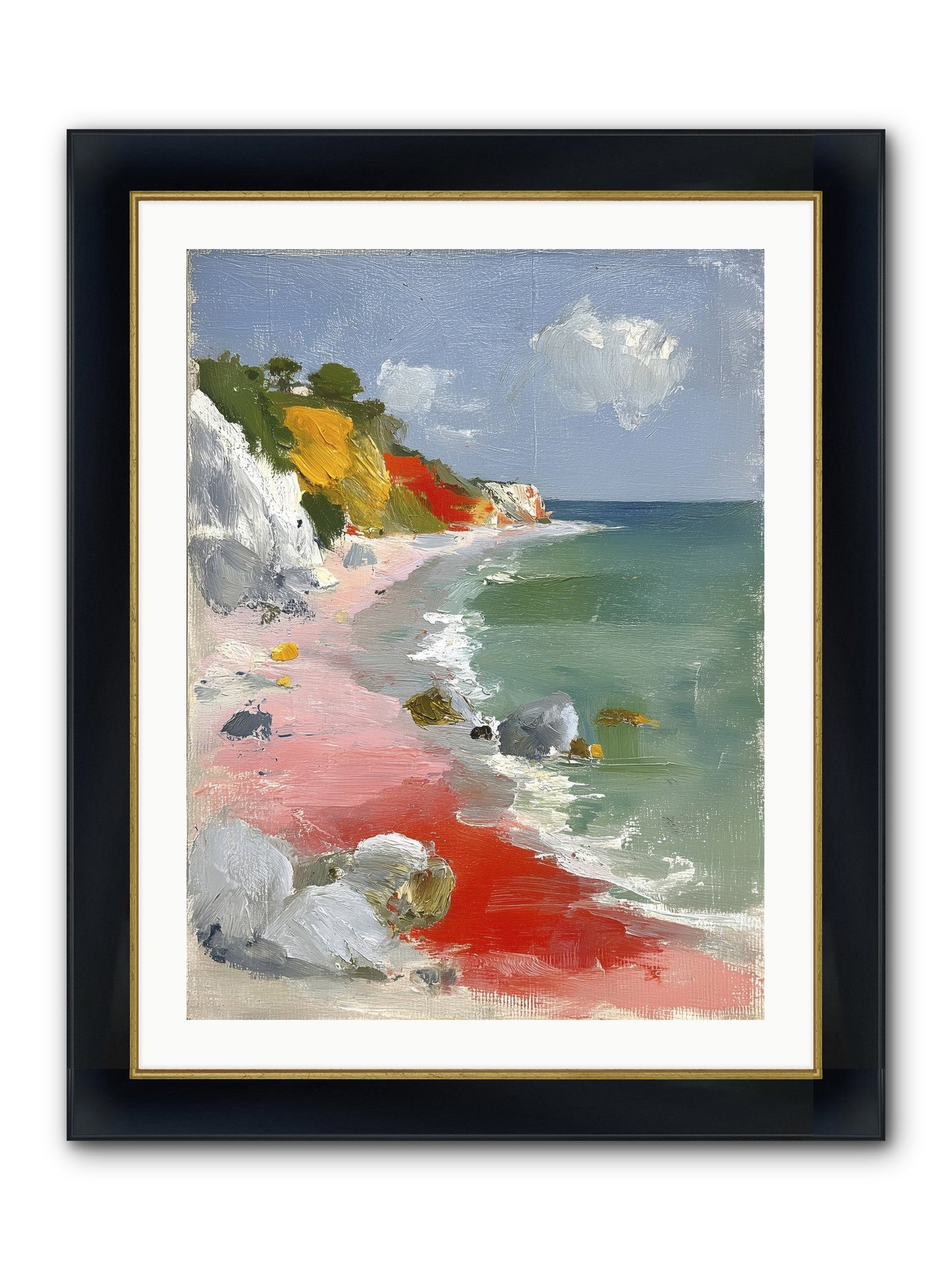 Sunshine Wings Framed Print - Wide Black w/Gold 24x32