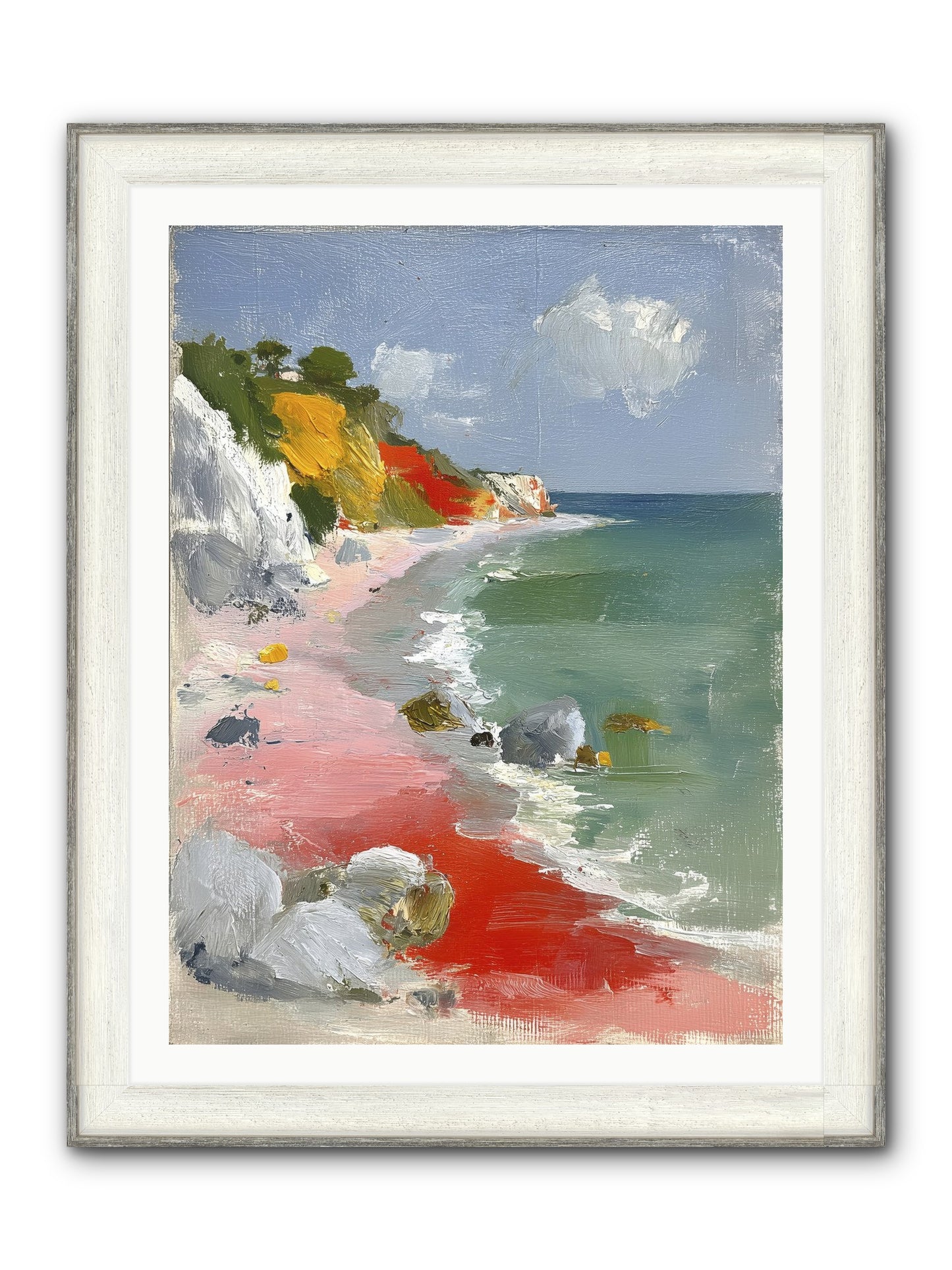 Sunshine Wings Framed Print - Driftwood White 30x40