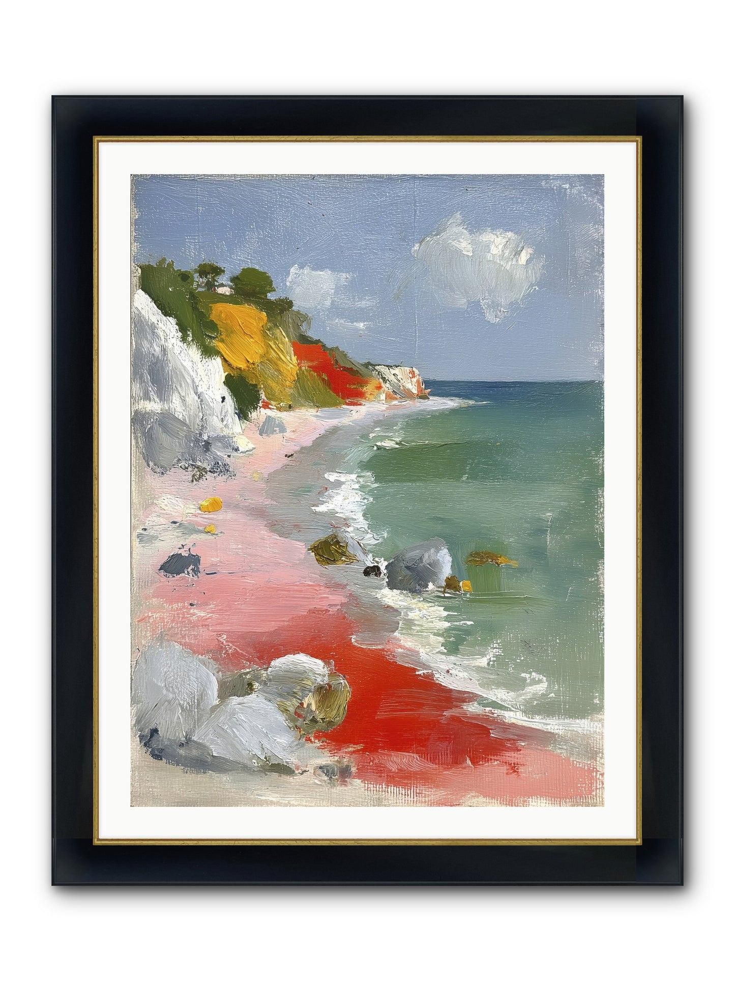 Sunshine Wings Framed Print - Wide Black w/Gold 30x40