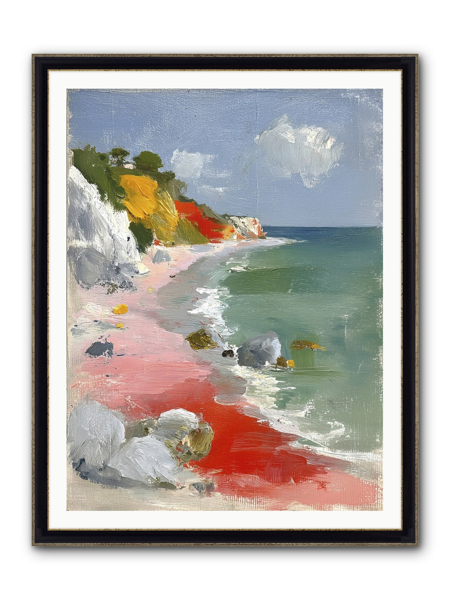 Sunshine Wings Framed Print - Black & Gold 36x48