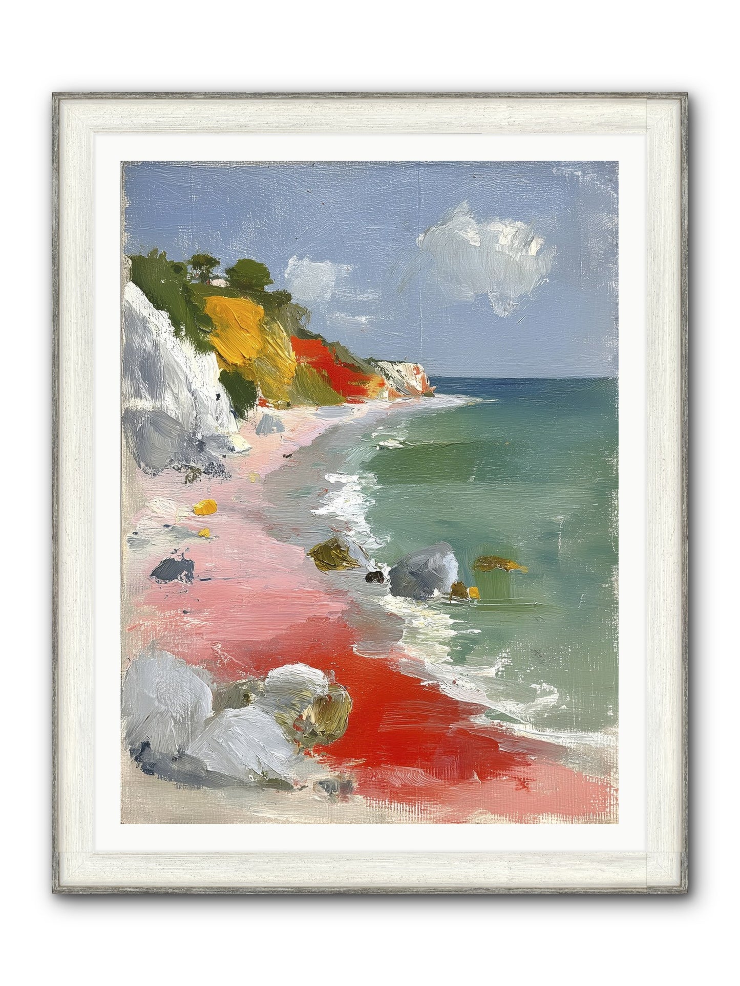 Sunshine Wings Framed Print - Driftwood White 36x48
