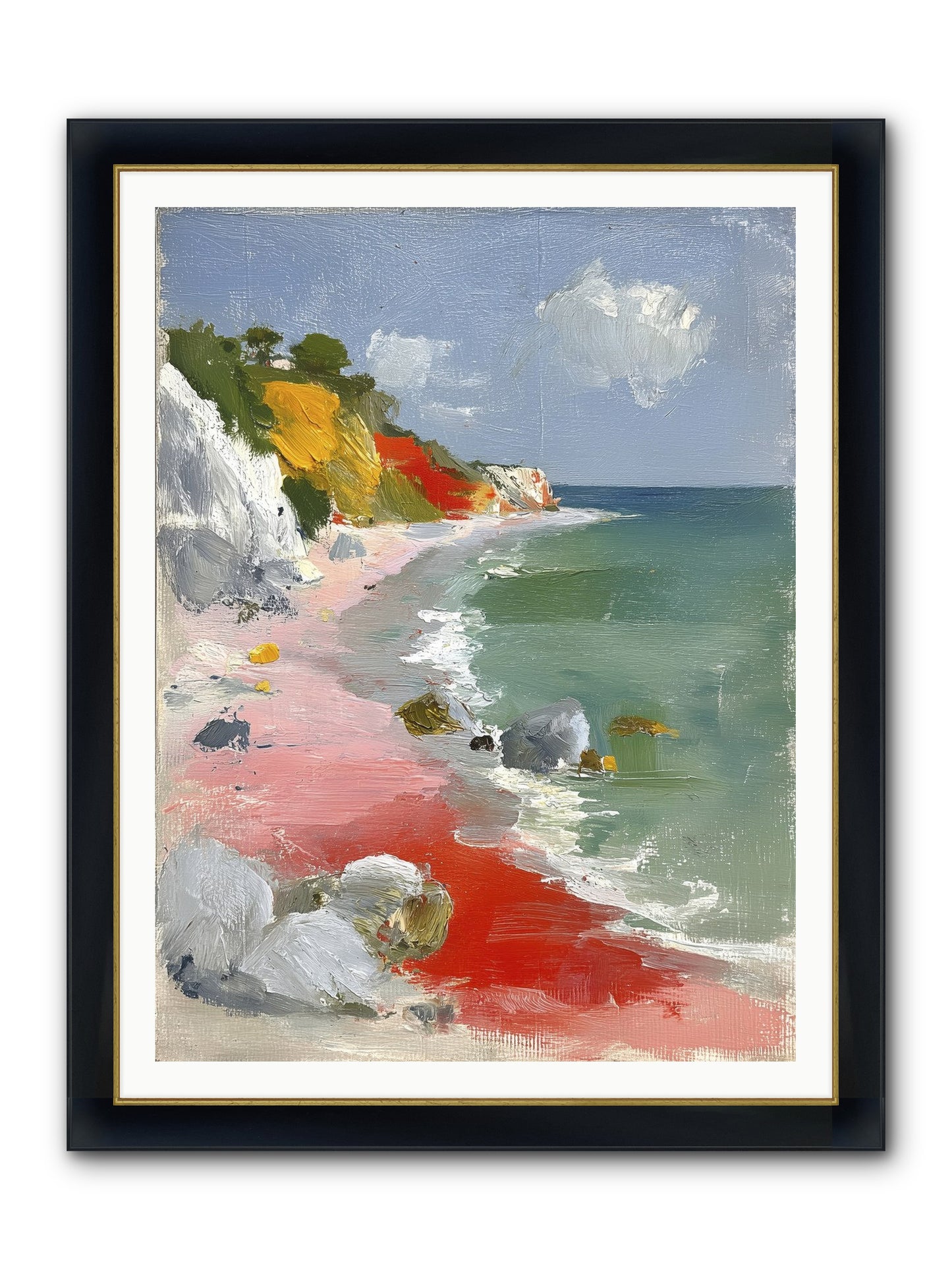 Sunshine Wings Framed Print - Wide Black w/Gold 36x48