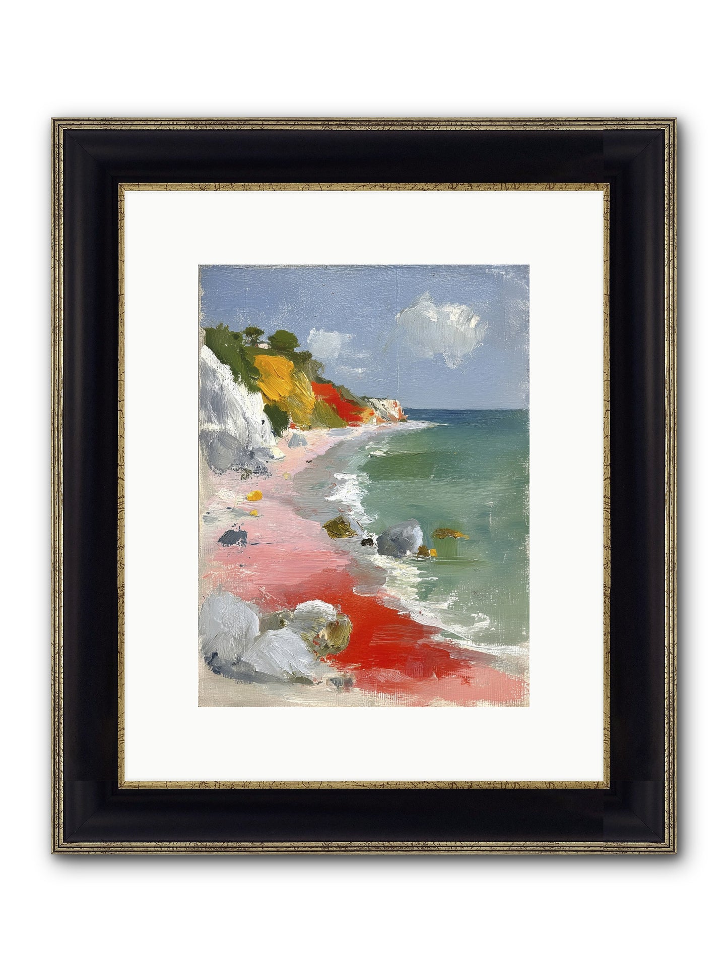 Sunshine Wings Framed Print - Black & Gold 9x12