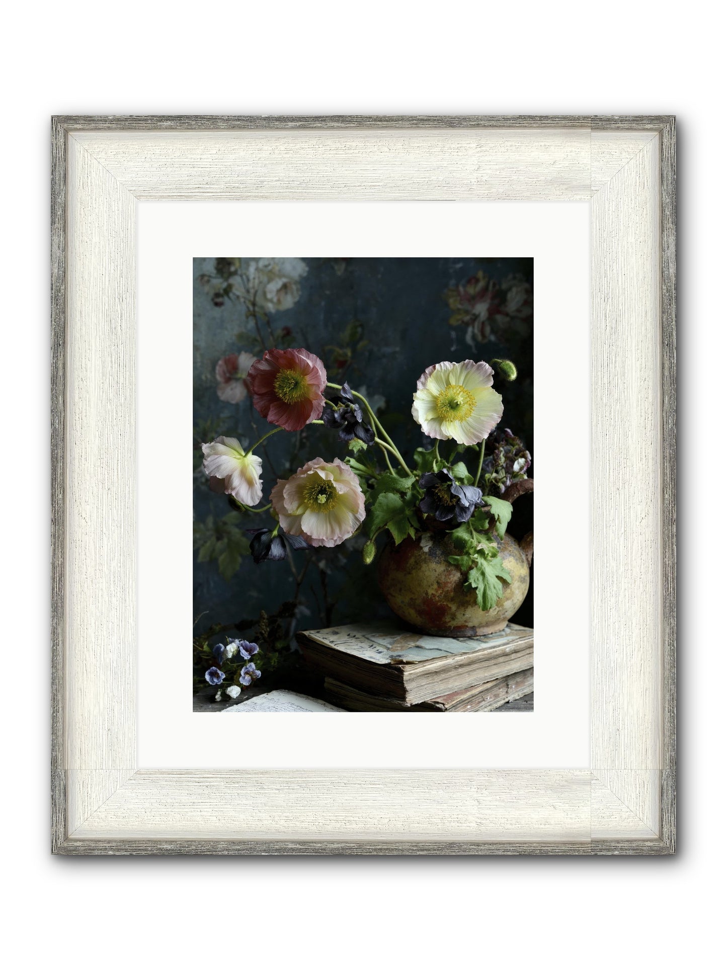 Sur La Jardin Framed Print - Driftwood White 12x16