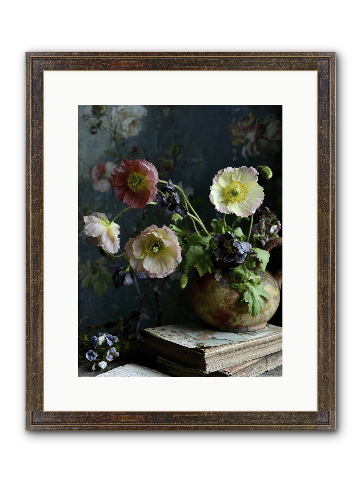 Sur La Jardin Framed Print - Slimwoods Black/Gold 12x16