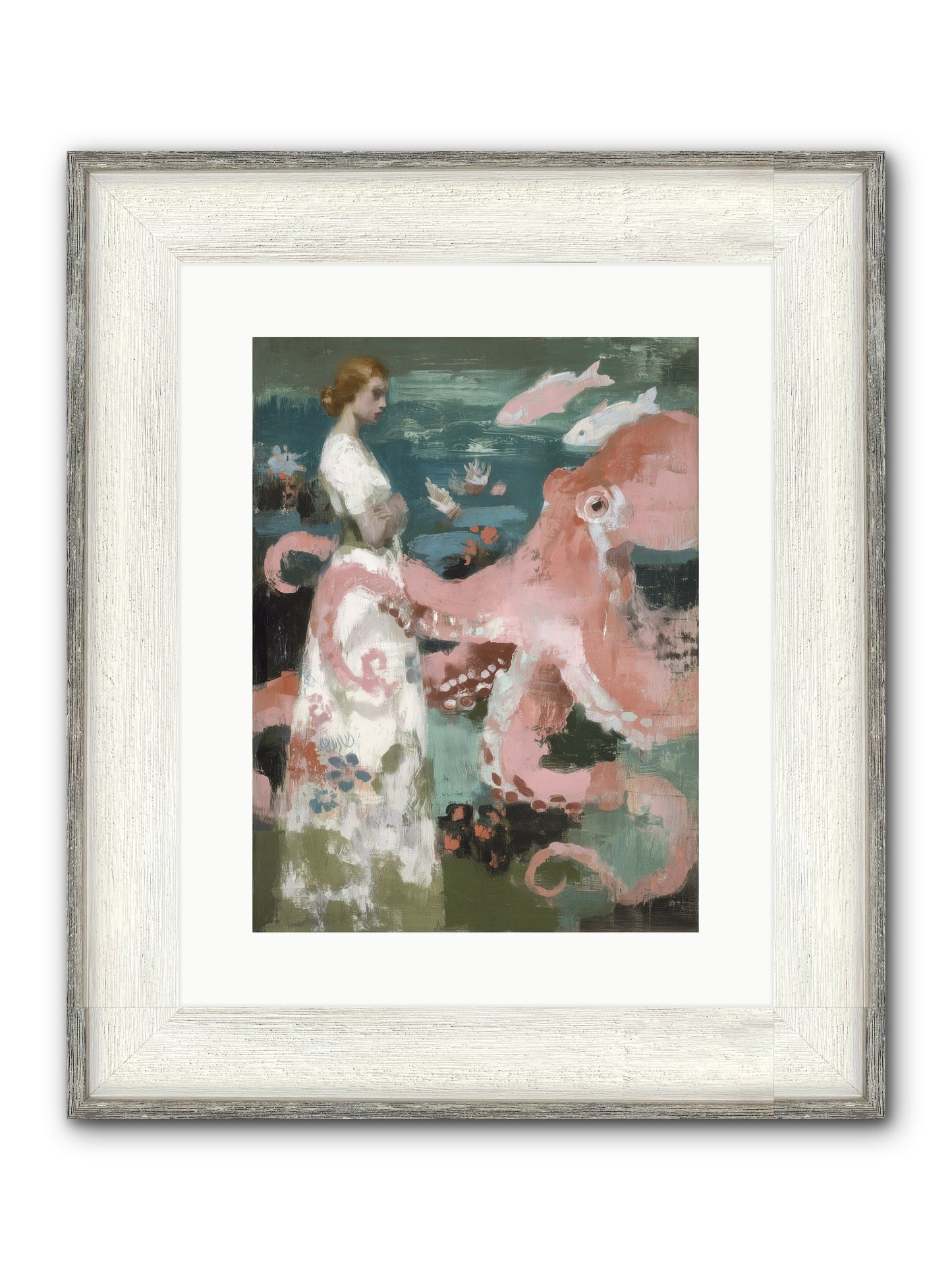 Surface Dreams Framed Print - Driftwood White 12x16