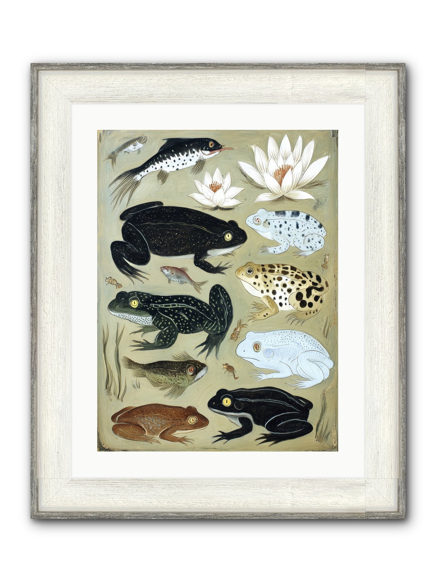Surface Stories Framed Print - Driftwood White 18x24