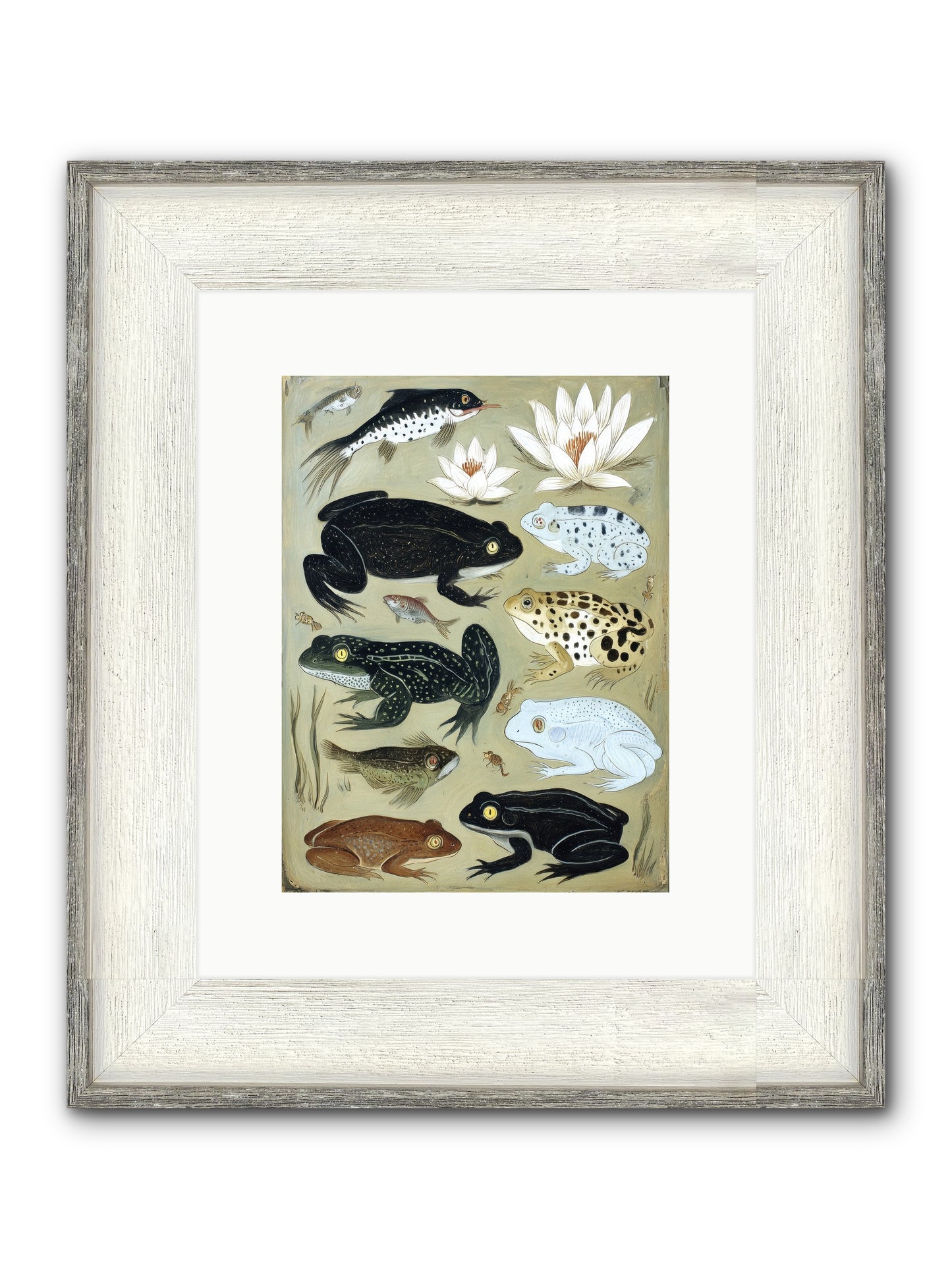 Surface Stories Framed Print - Driftwood White 9x12
