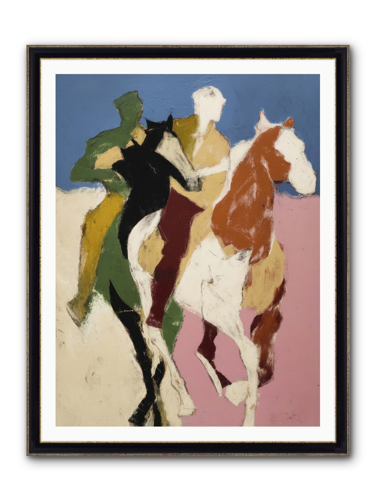 Surrendered To Speed Framed Print - Black & Gold 36x48