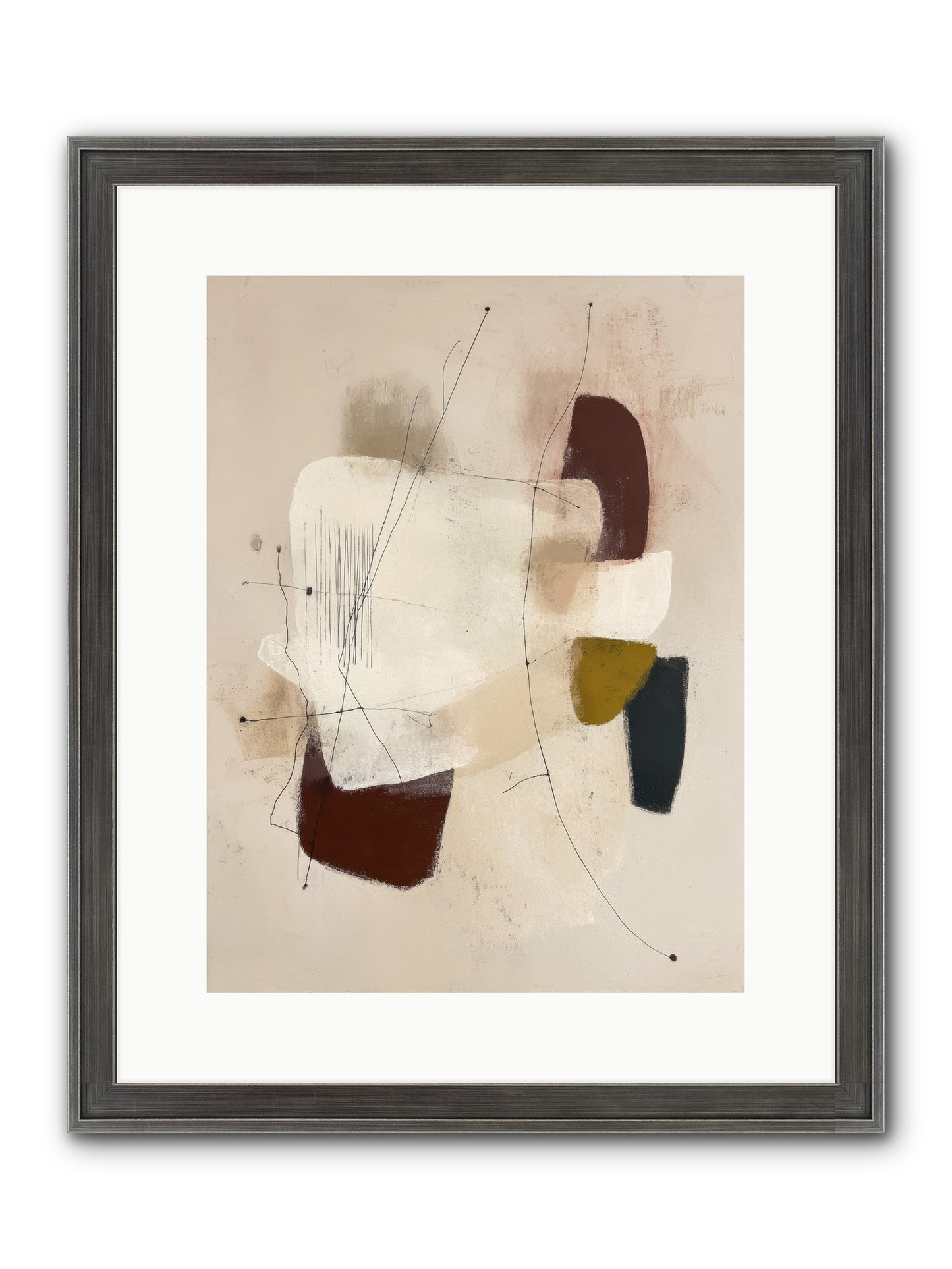 Suspended Framed Print - Slimwoods Black/Silver 12x16