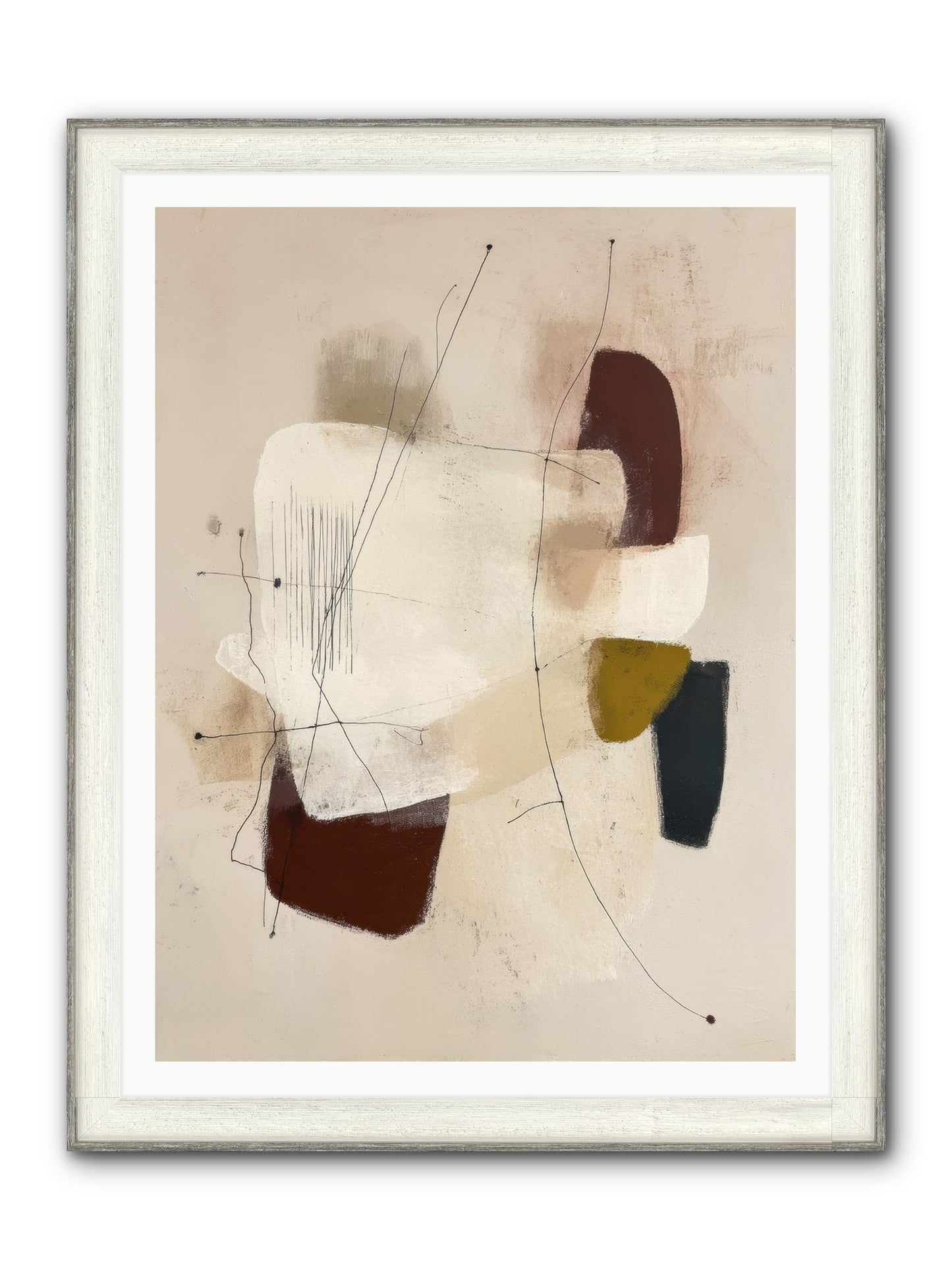 Suspended Framed Print - Driftwood White 36x48