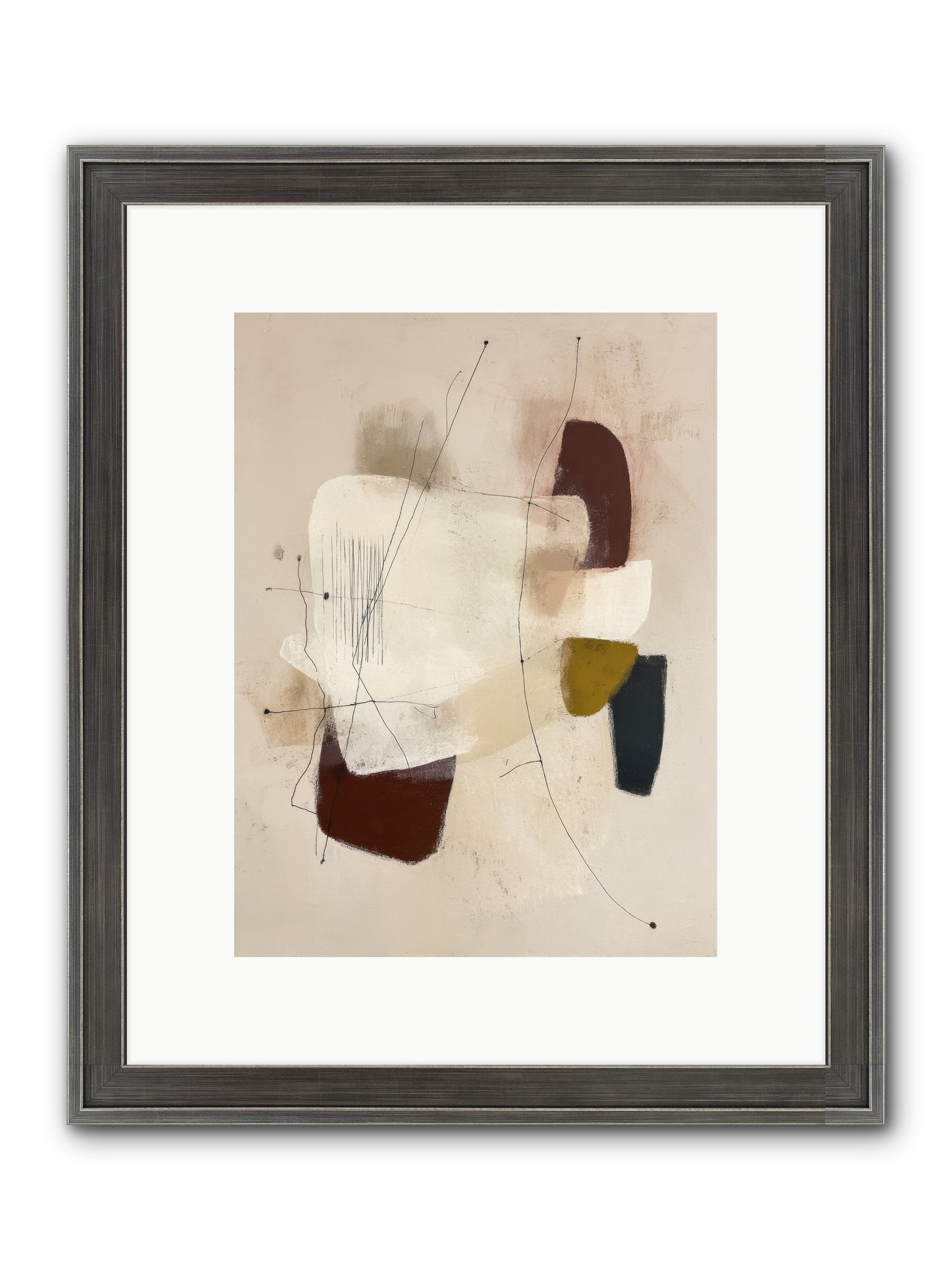 Suspended Framed Print - Slimwoods Black/Silver 9x12