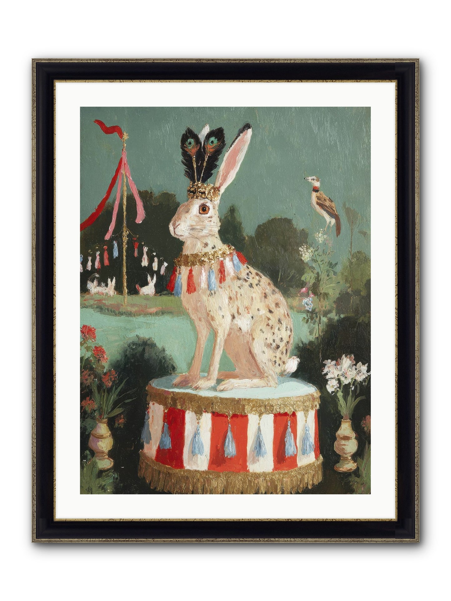 Suspended In Starlight No.1 Framed Print - Black & Gold 24x32