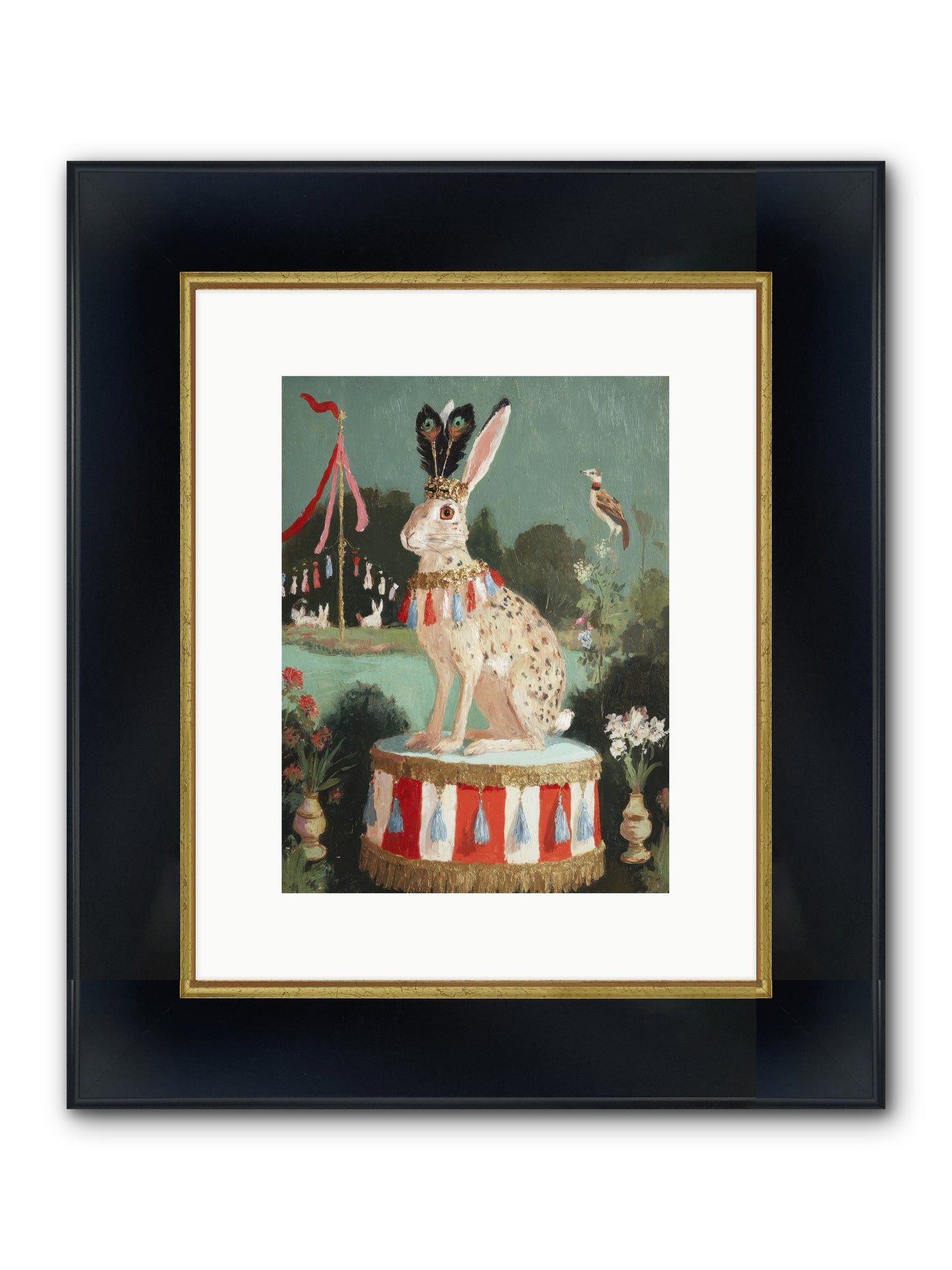 Suspended In Starlight No.1 Framed Print - Wide Black w/Gold 9x12