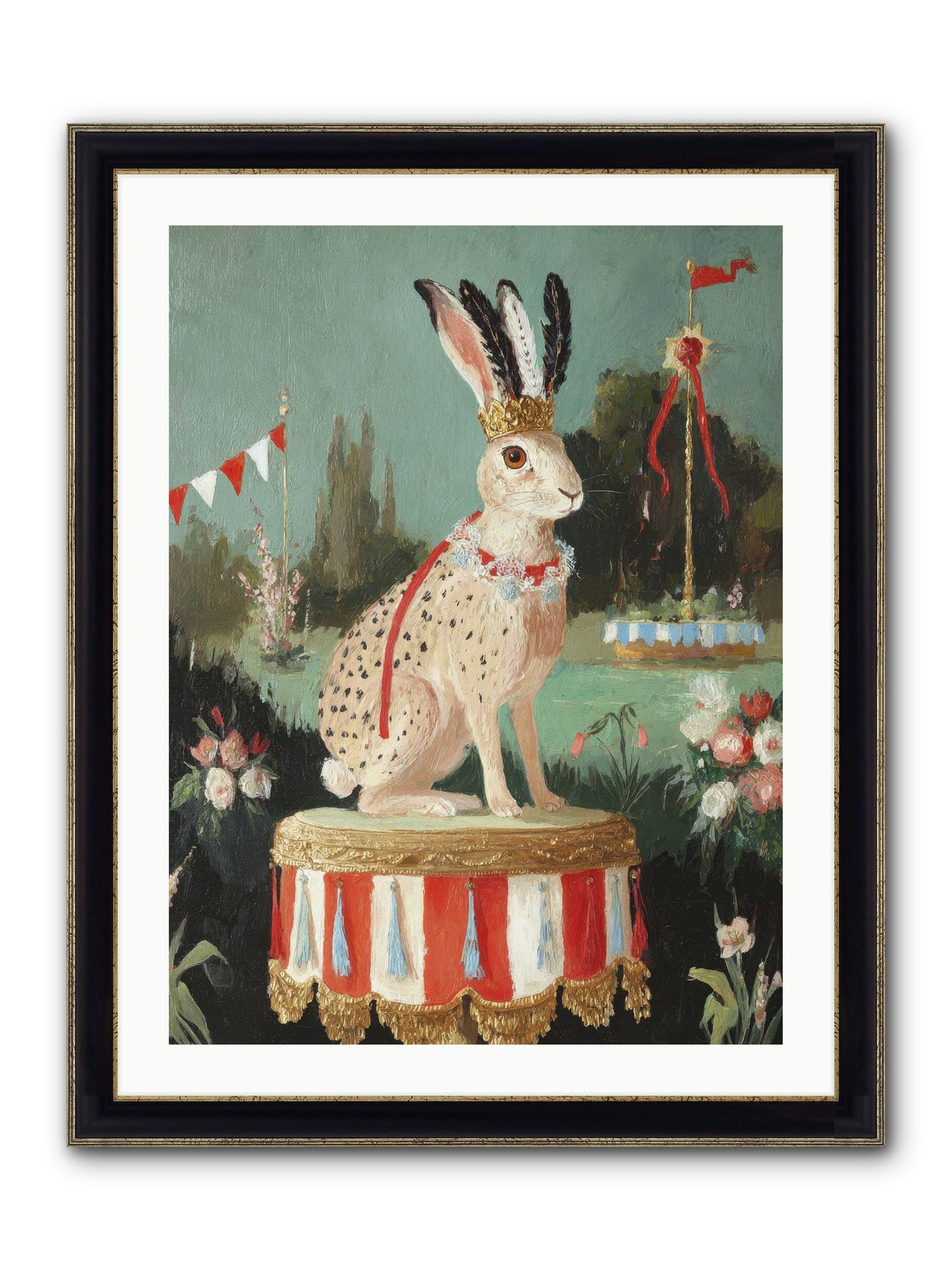 Suspended In Starlight No.2 Framed Print - Black & Gold 24x32