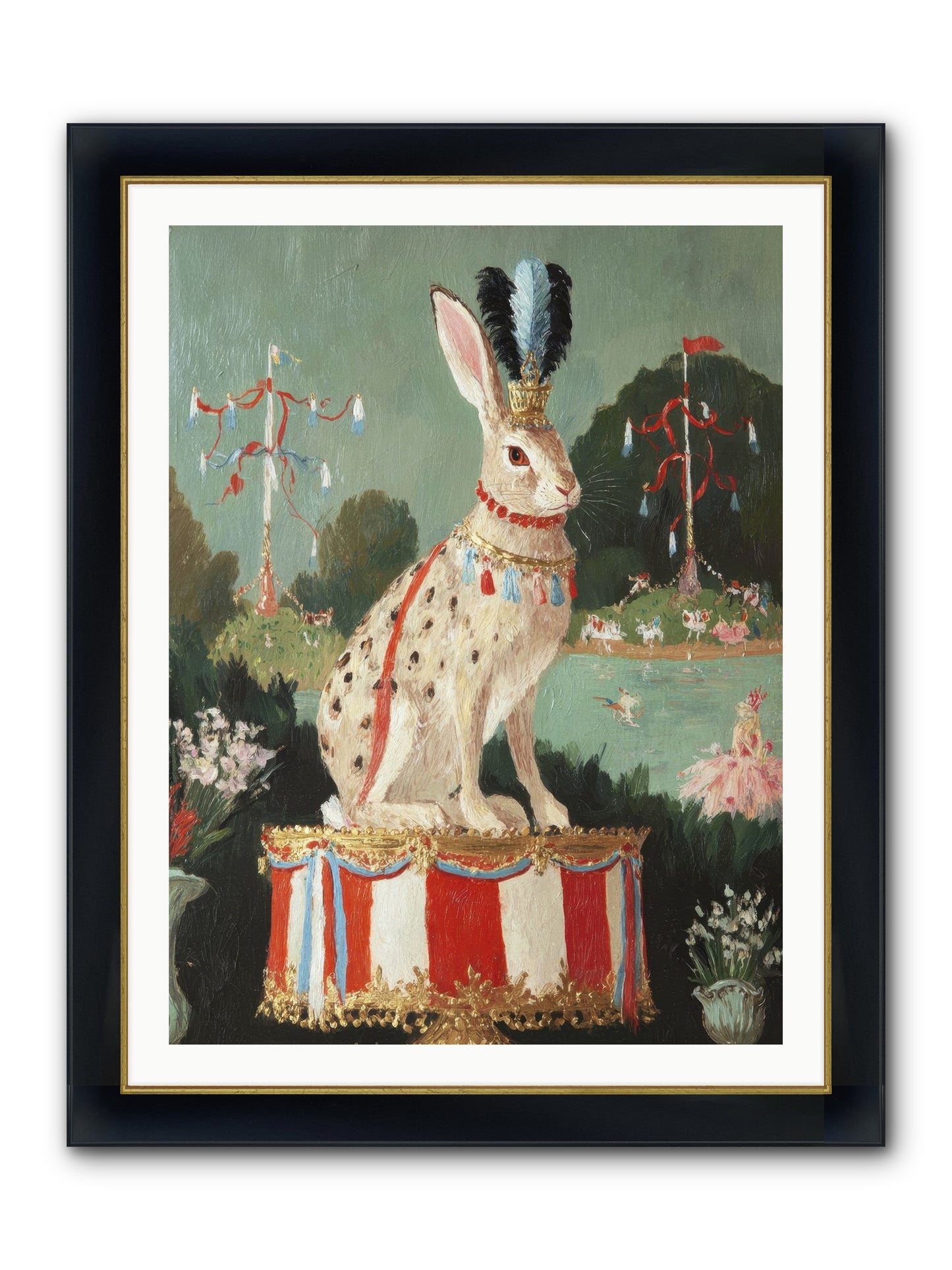 Suspended In Starlight No.3 Framed Print - Wide Black w/Gold 30x40