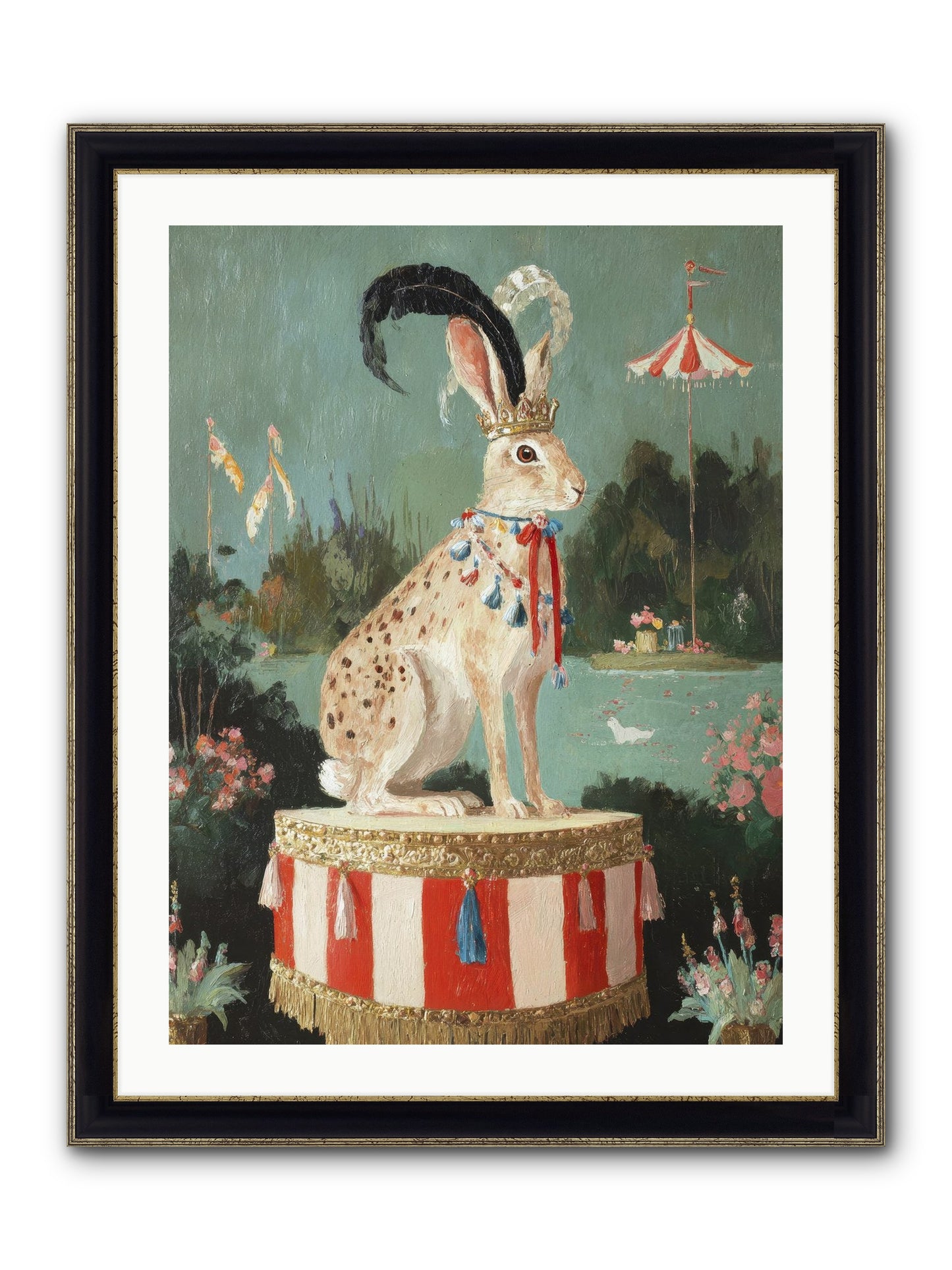 Suspended In Starlight No.4 Framed Print - Black & Gold 24x32