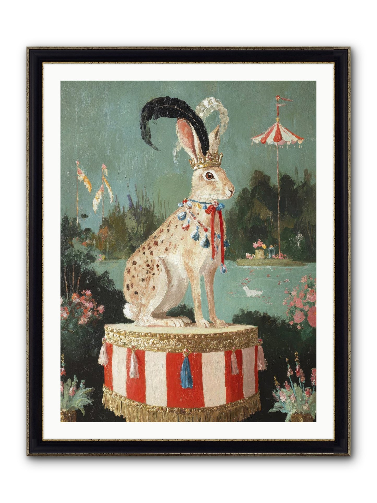 Suspended In Starlight No.4 Framed Print - Black & Gold 30x40