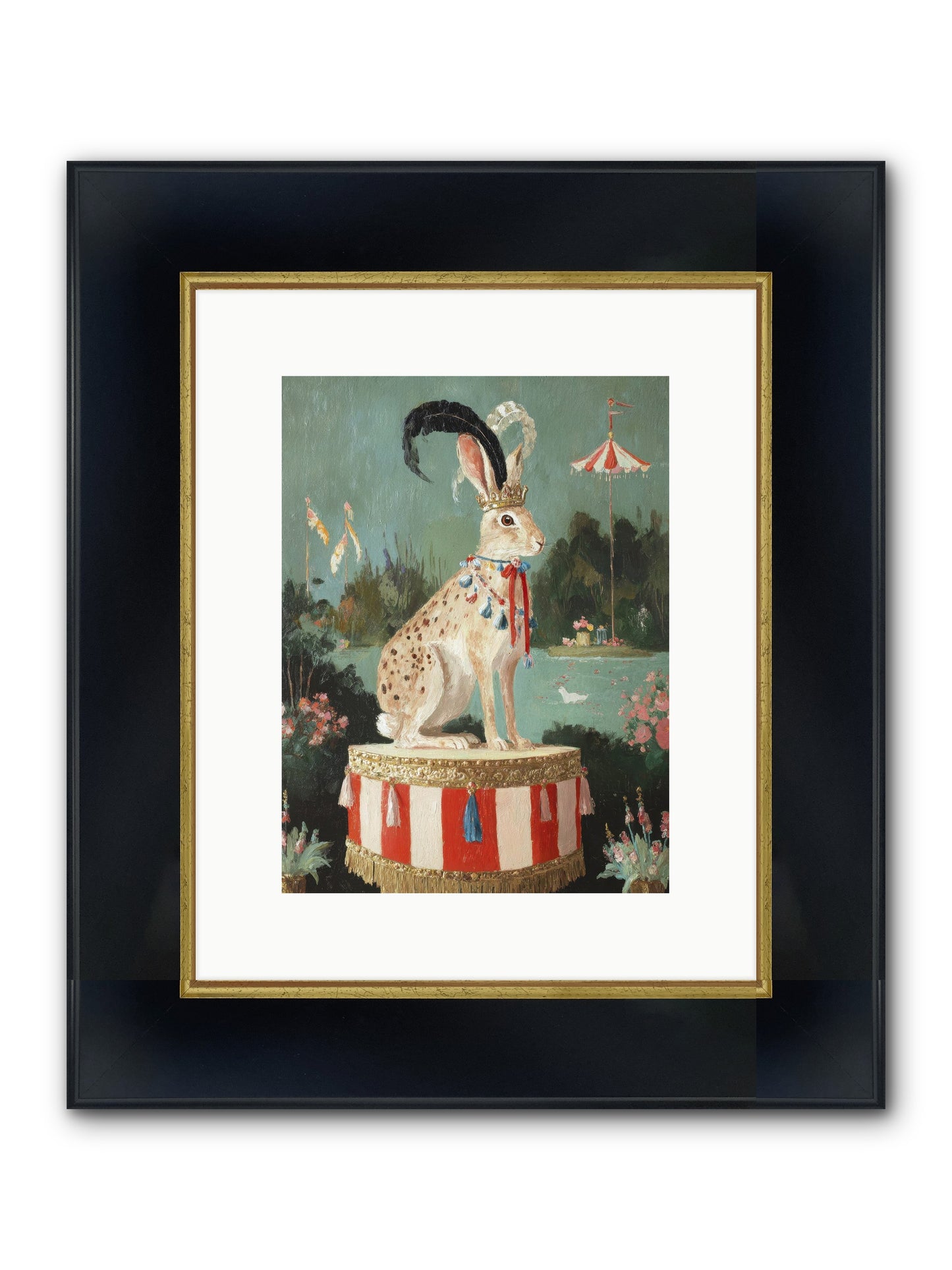 Suspended In Starlight No.4 Framed Print - Wide Black w/Gold 9x12