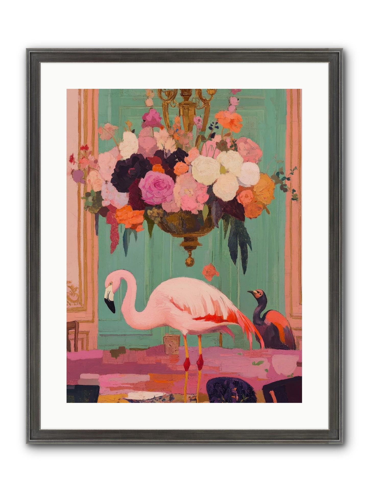 Suspended Wonder Framed Print - Slimwoods Black/Silver 18x24