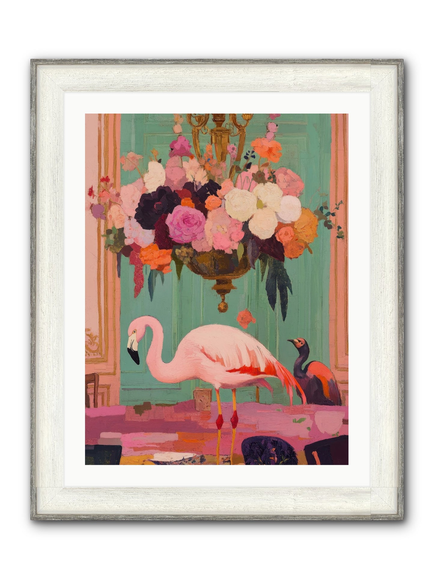 Suspended Wonder Framed Print - Driftwood White 24x32