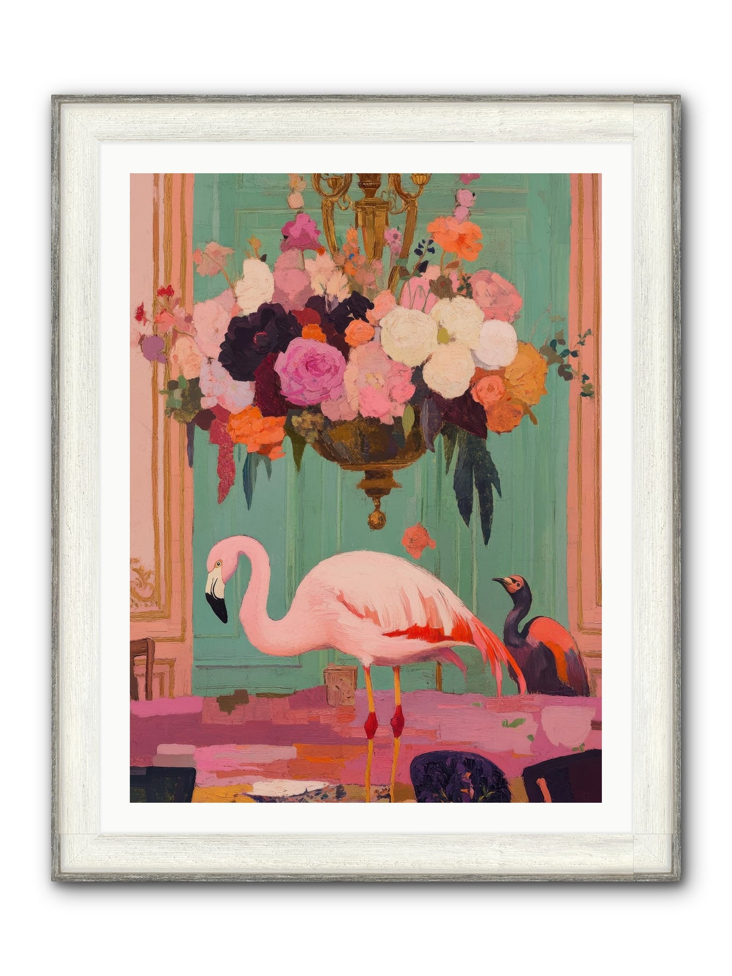 Suspended Wonder Framed Print - Driftwood White 30x40