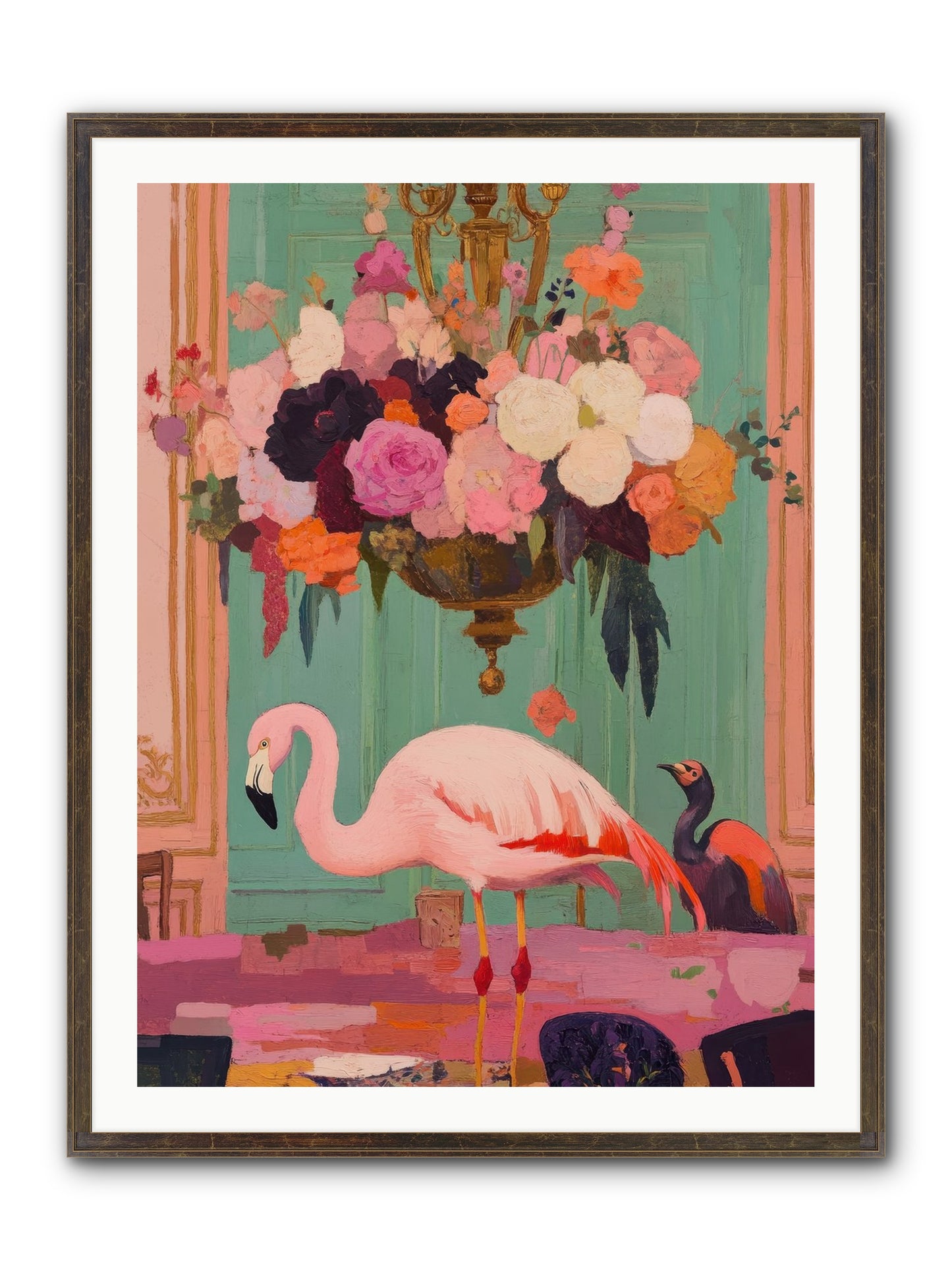 Suspended Wonder Framed Print - Slimwoods Black/Gold 30x40