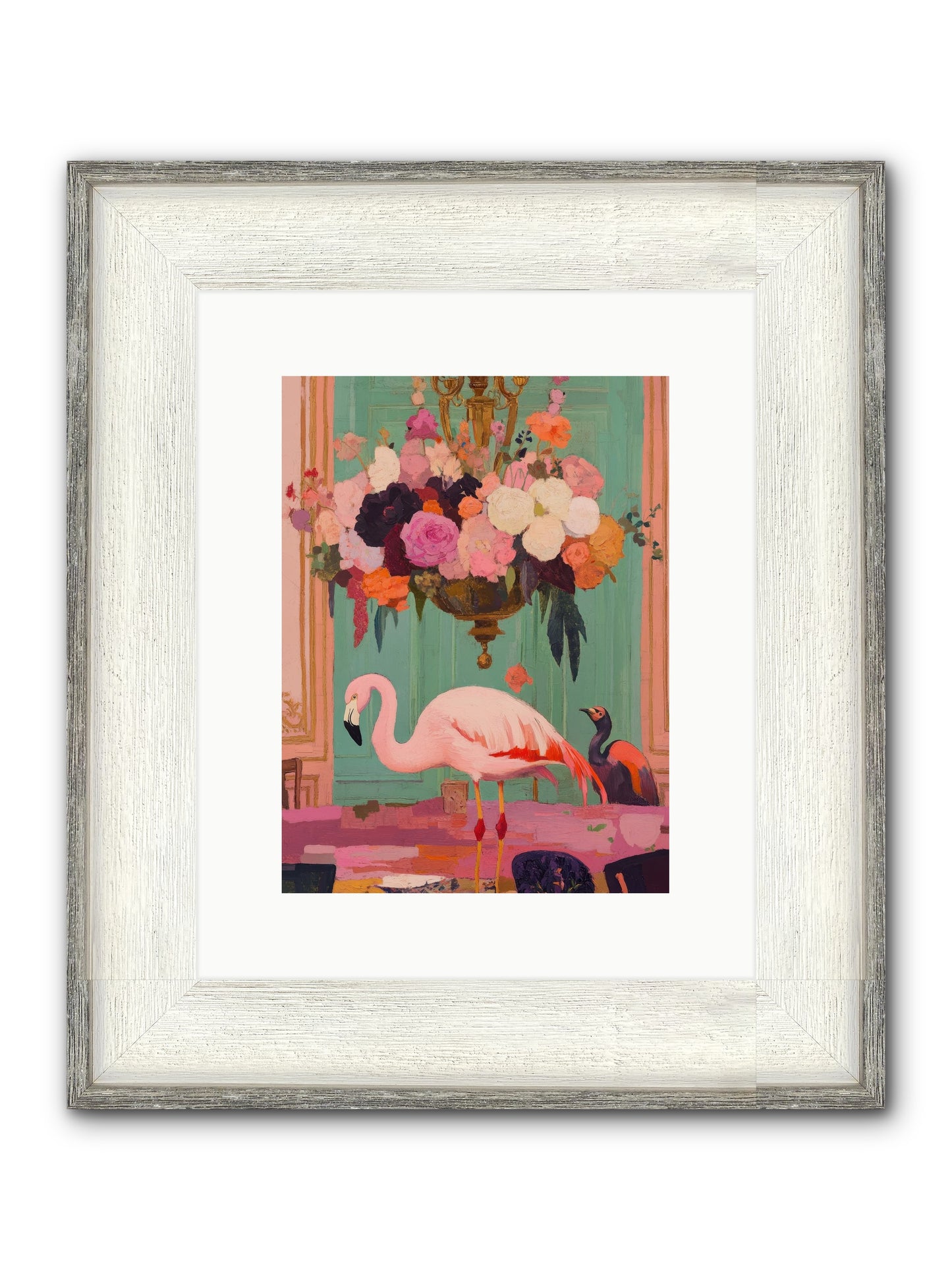 Suspended Wonder Framed Print - Driftwood White 9x12