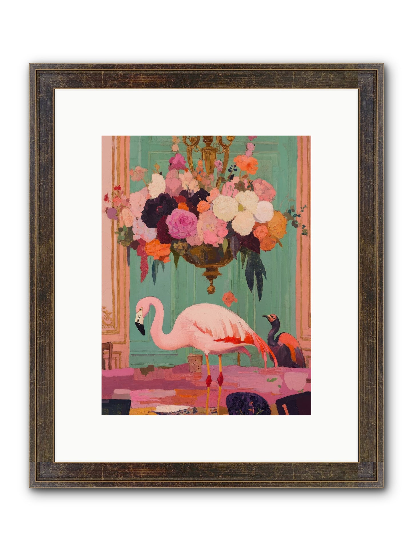 Suspended Wonder Framed Print - Slimwoods Black/Gold 9x12