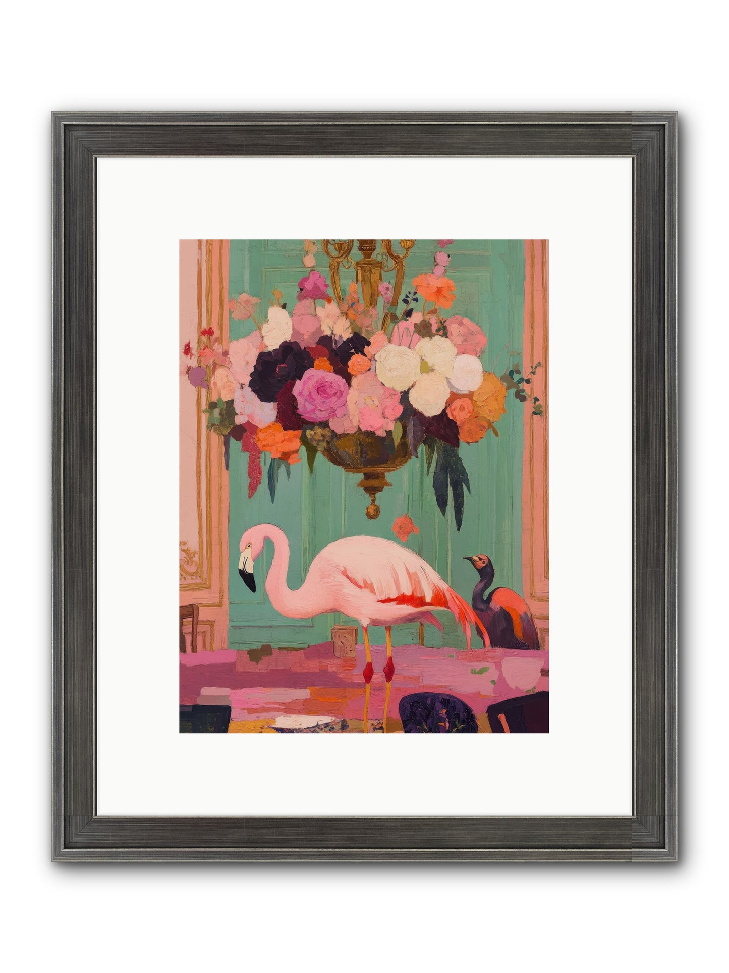 Suspended Wonder Framed Print - Slimwoods Black/Silver 9x12