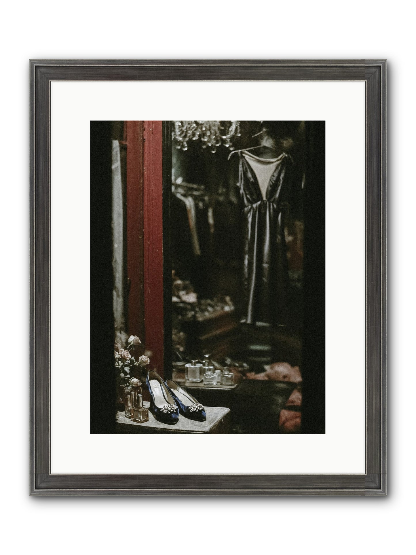 Swans for Company Framed Print - Slimwoods Black/Silver 12x16