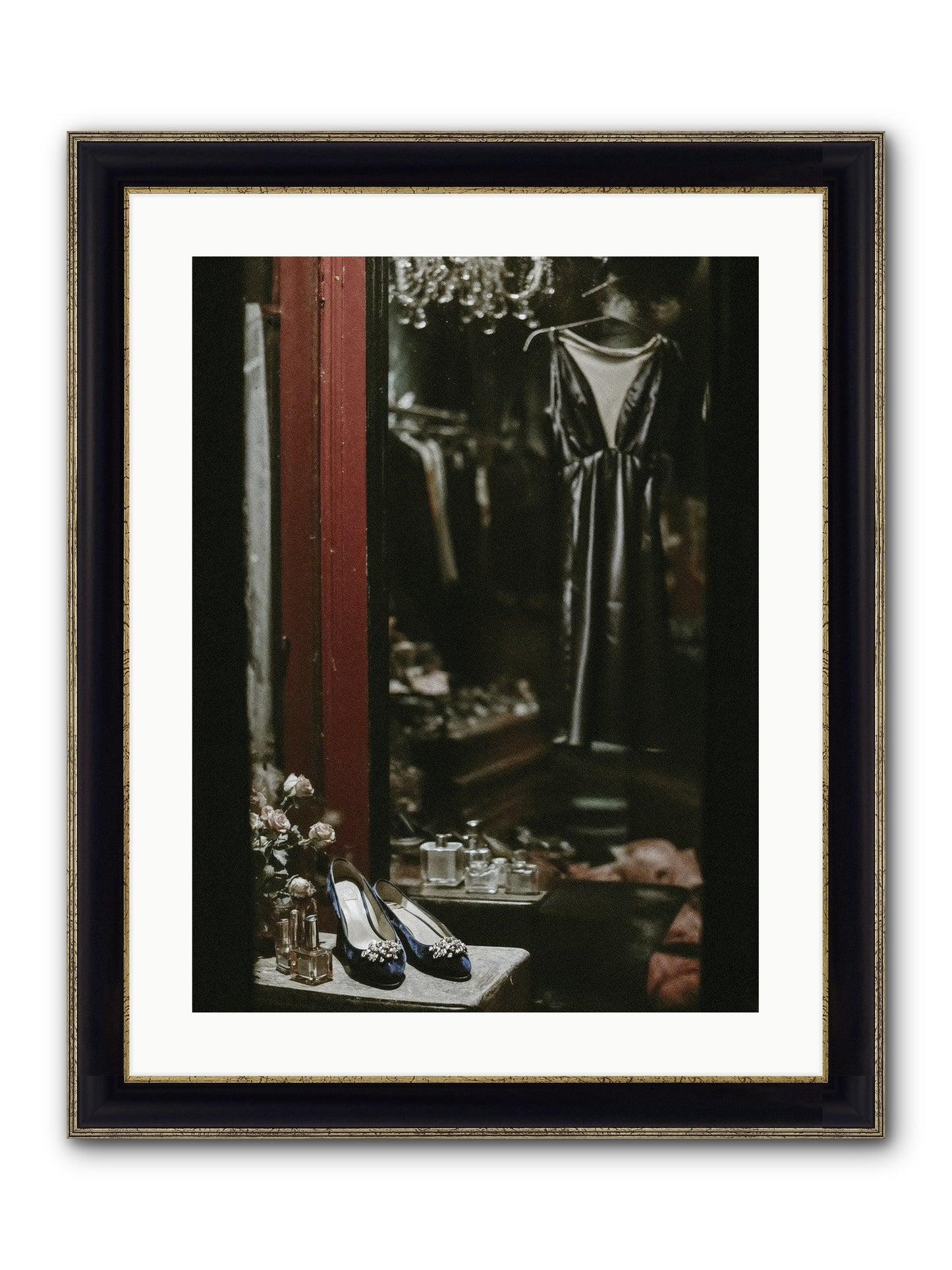 Swans for Company Framed Print - Black & Gold 18x24