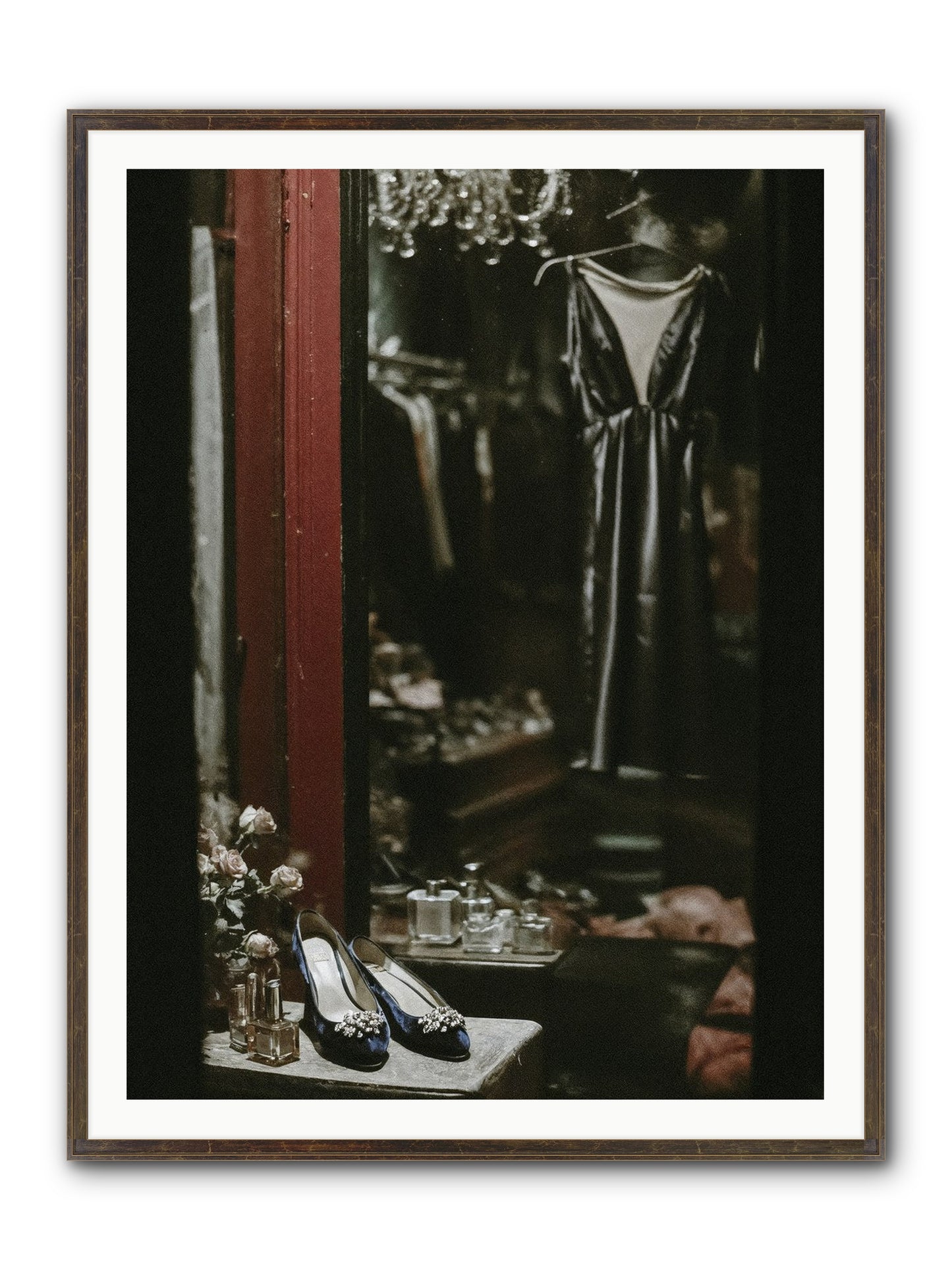 Swans for Company Framed Print - Slimwoods Black/Gold 36x48