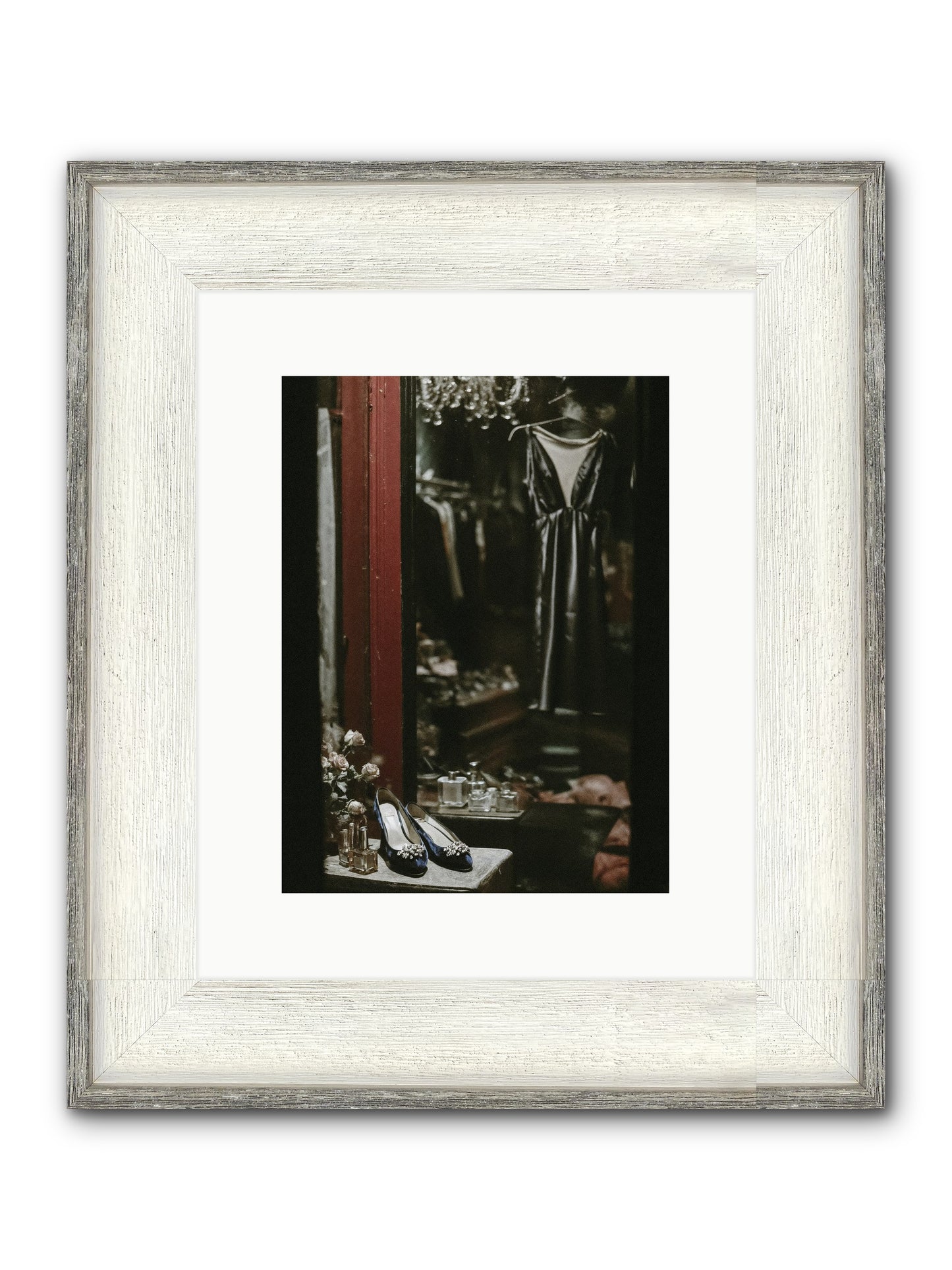 Swans for Company Framed Print - Driftwood White 9x12
