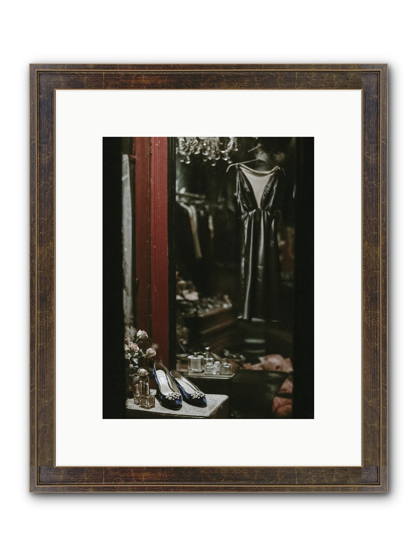 Swans for Company Framed Print - Slimwoods Black/Gold 9x12