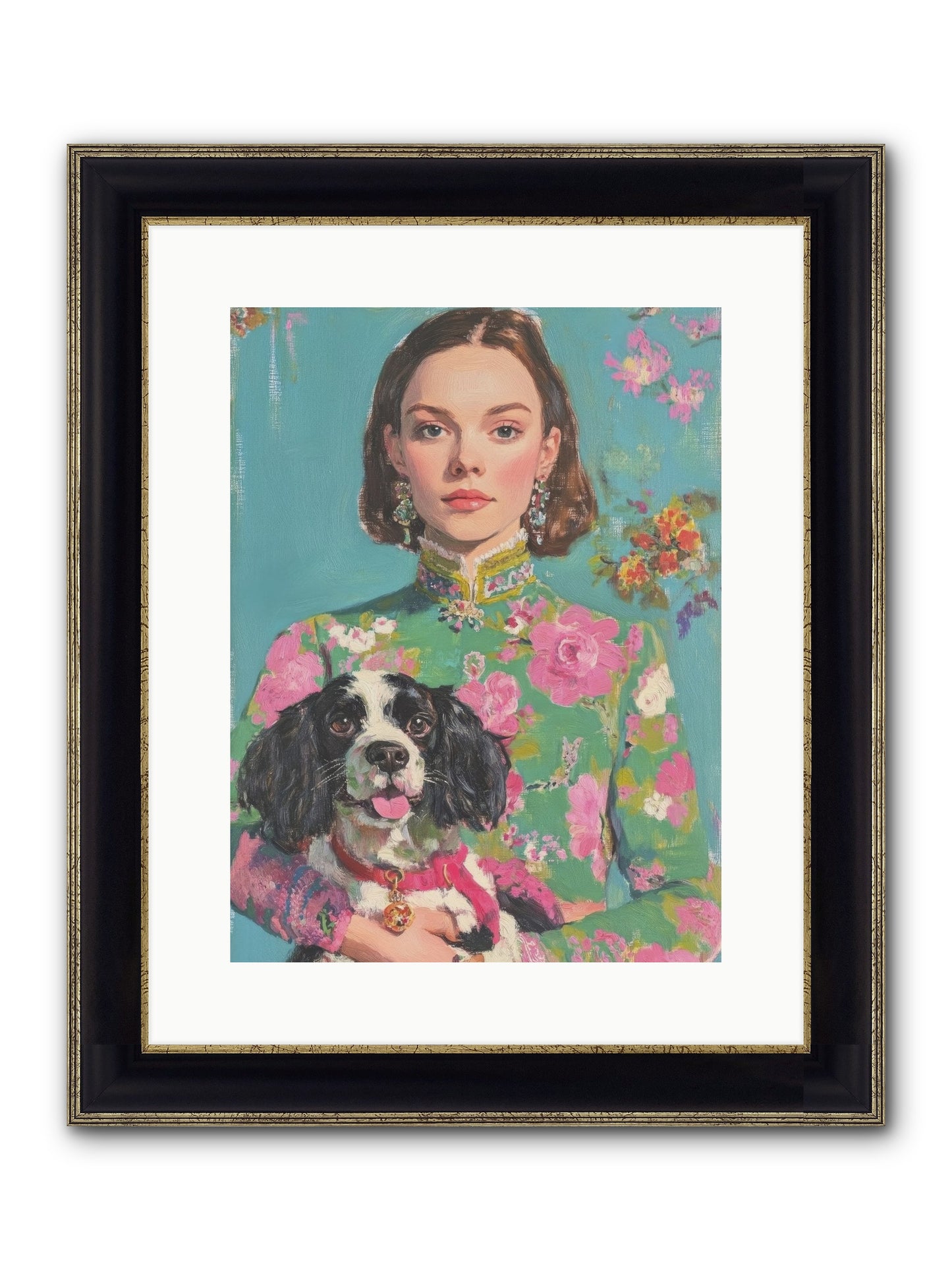 Sweet Darling Mine Framed Print - Black & Gold 12x16