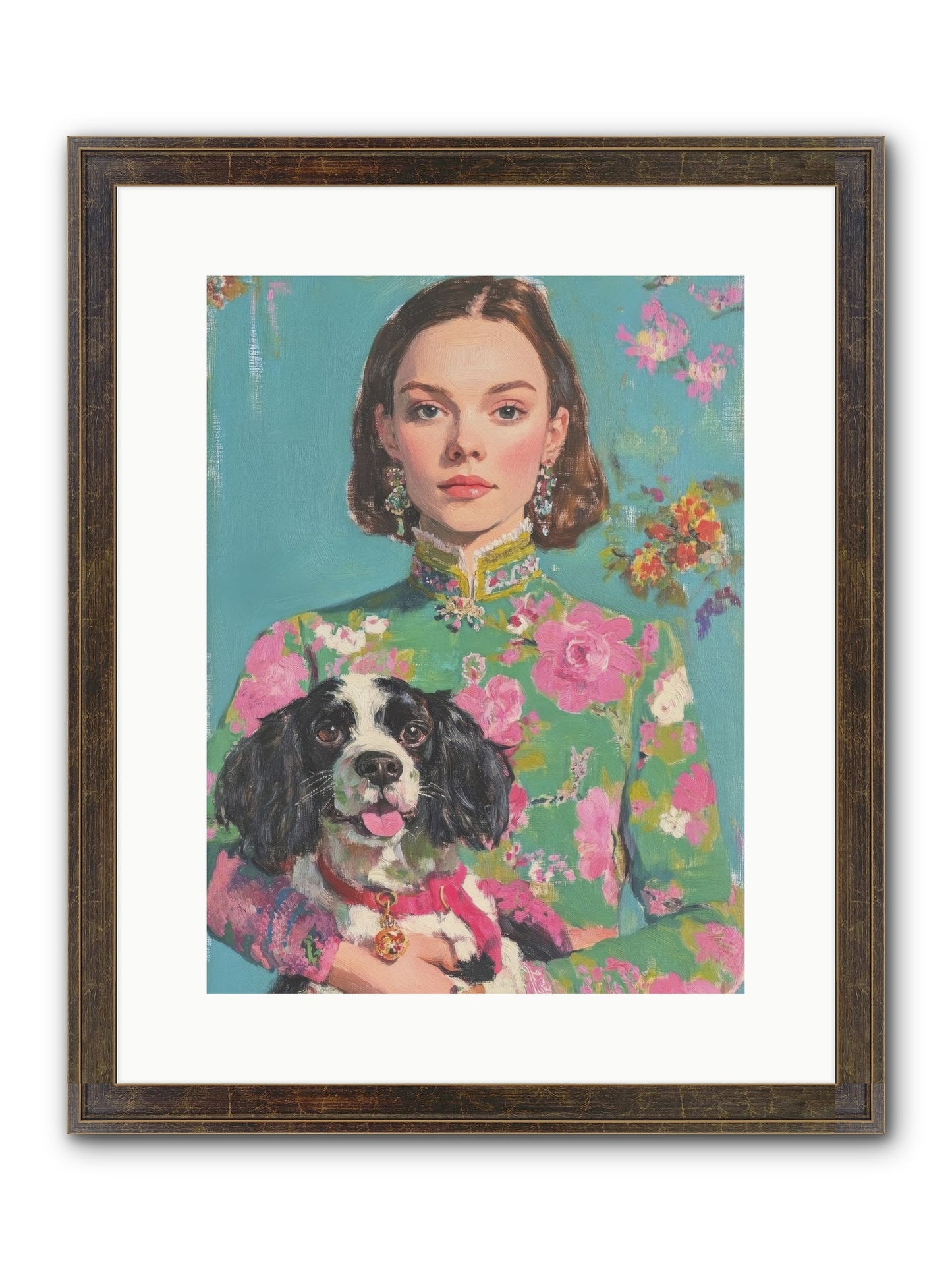 Sweet Darling Mine Framed Print - Slimwoods Black/Gold 12x16