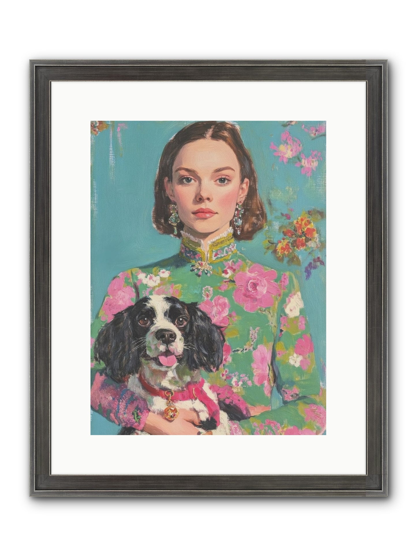 Sweet Darling Mine Framed Print - Slimwoods Black/Silver 12x16