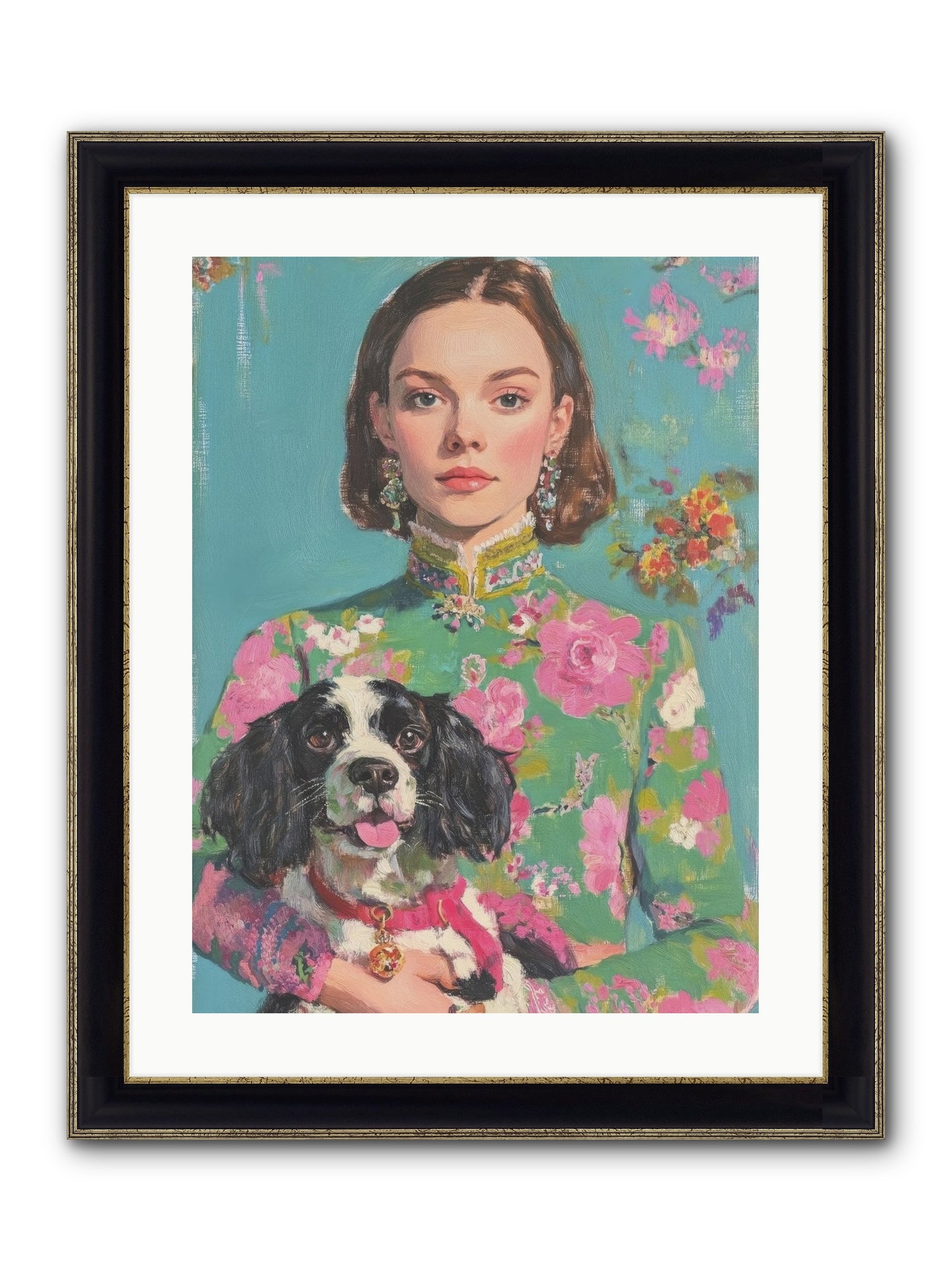 Sweet Darling Mine Framed Print - Black & Gold 18x24